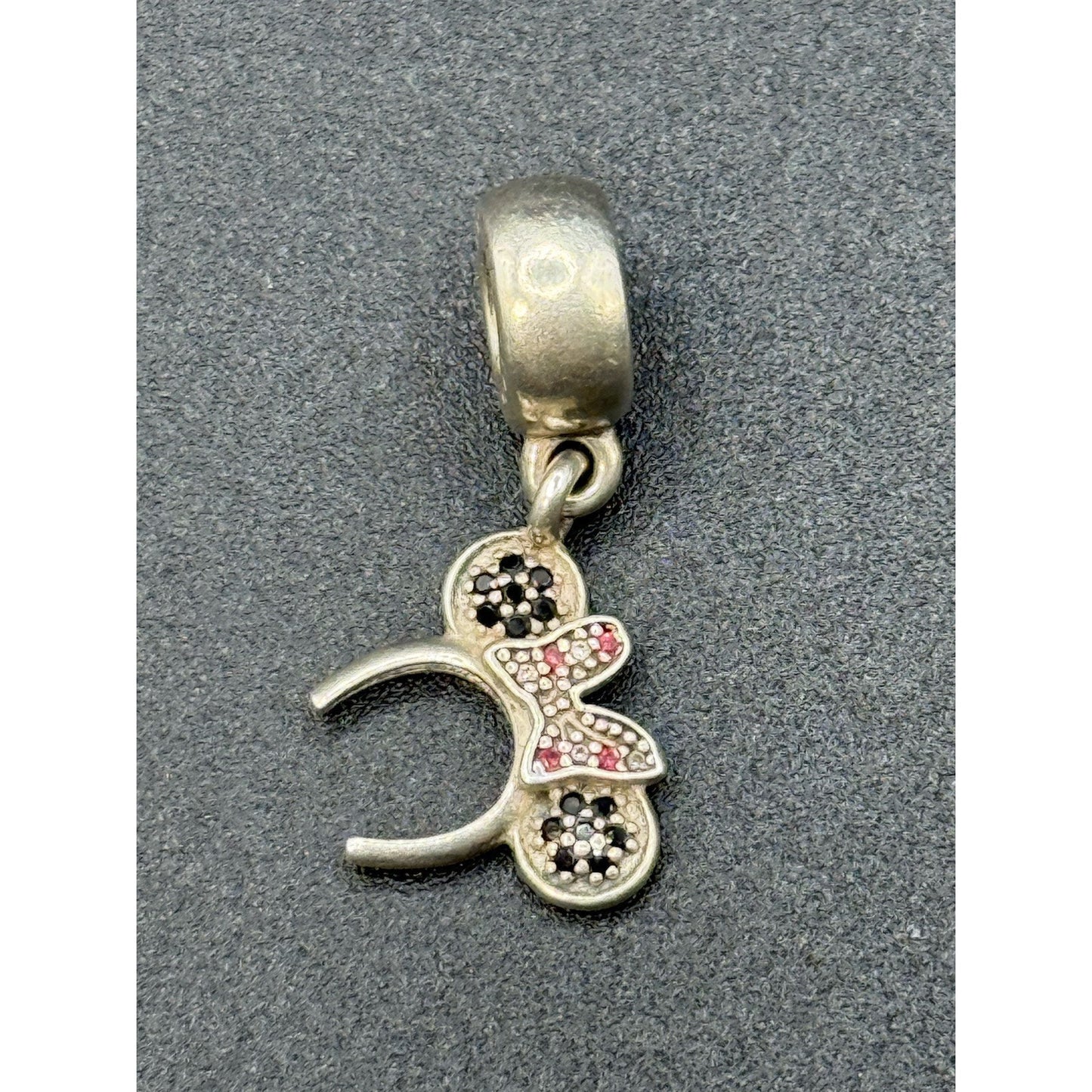 Vintage Pandora Disney Mickey Minnie Mouse Ears Charm ALE P5