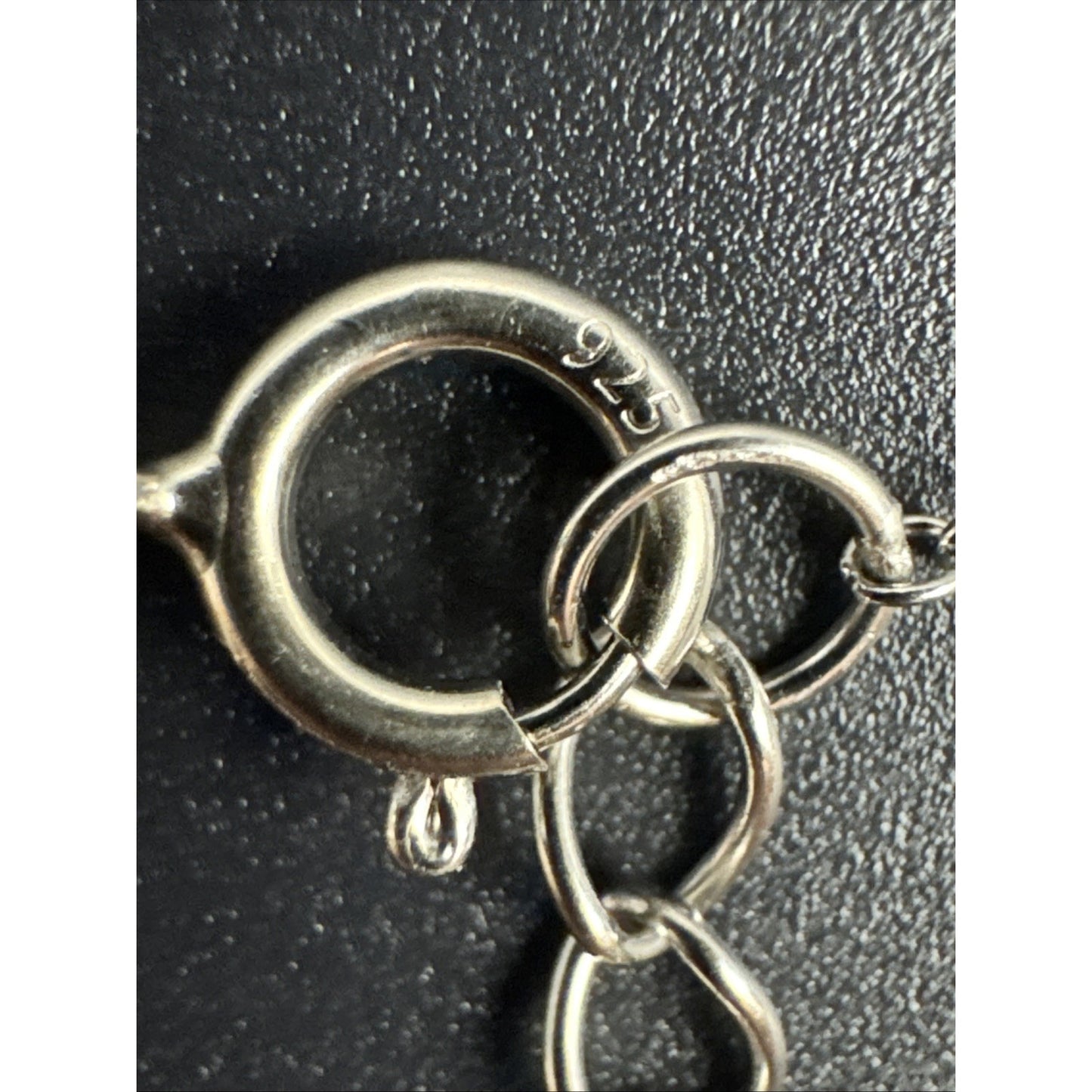 18” New Condition Sterling Silver Cz Cross Dainty Pendant Necklace