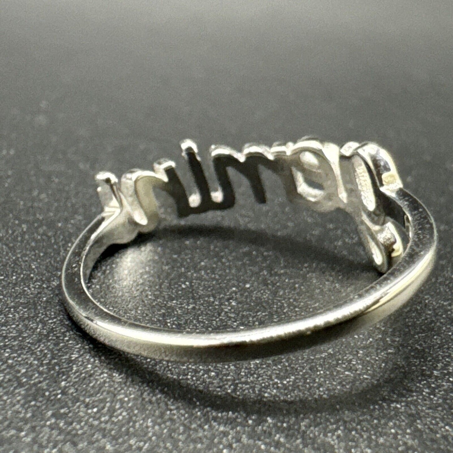 New Condition Sterling Silver Gemini Zodiac Ring 925 Size 7