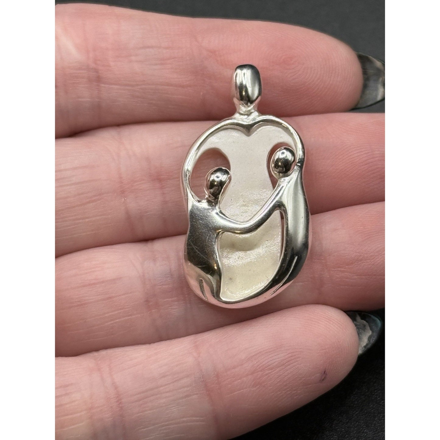 Carolyn Pollack Sterling Silver Mother Children Pendant Relios 925 P19