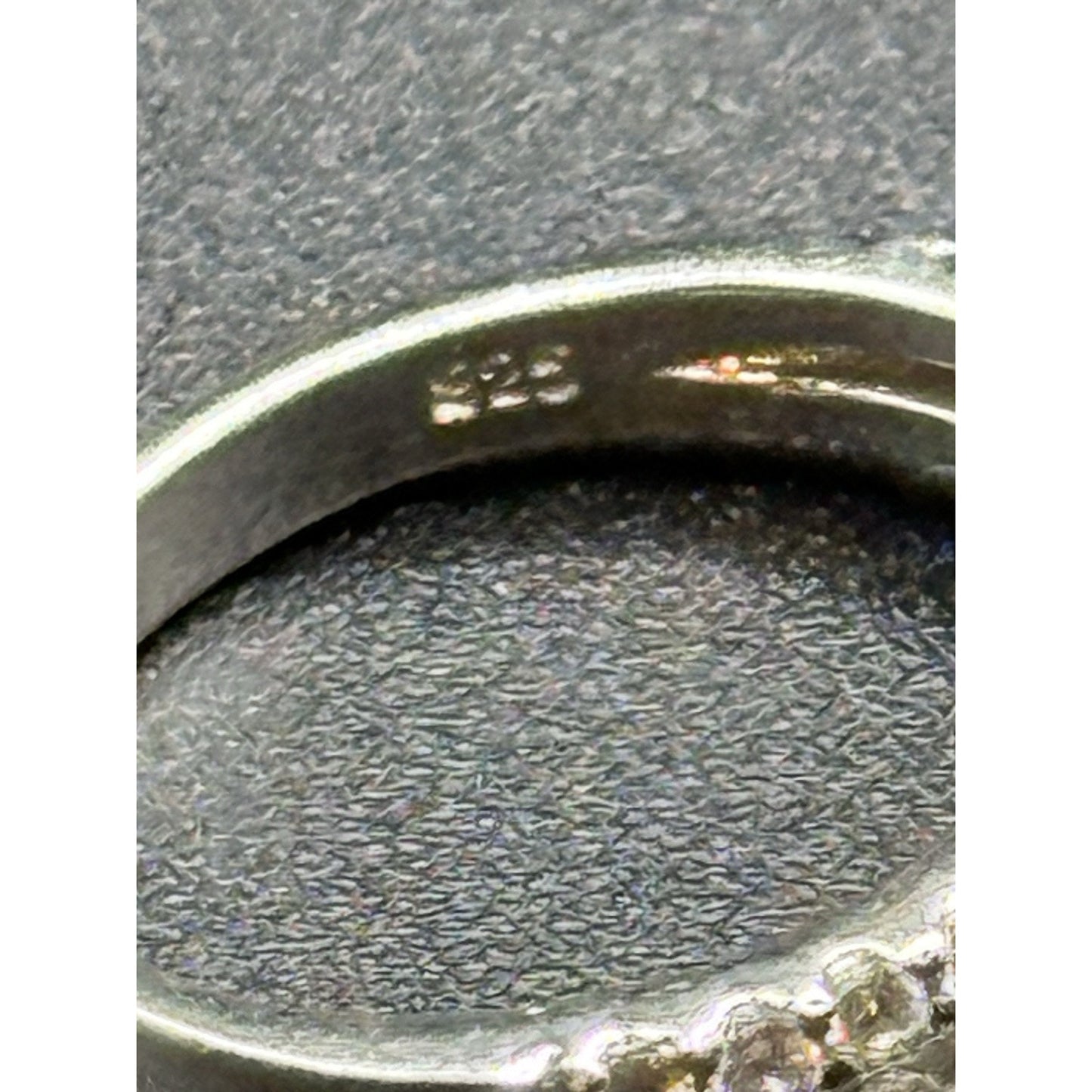 EUC Sterling Silver Cubic Zirconia Halo Ring Size 6.00 925 P5