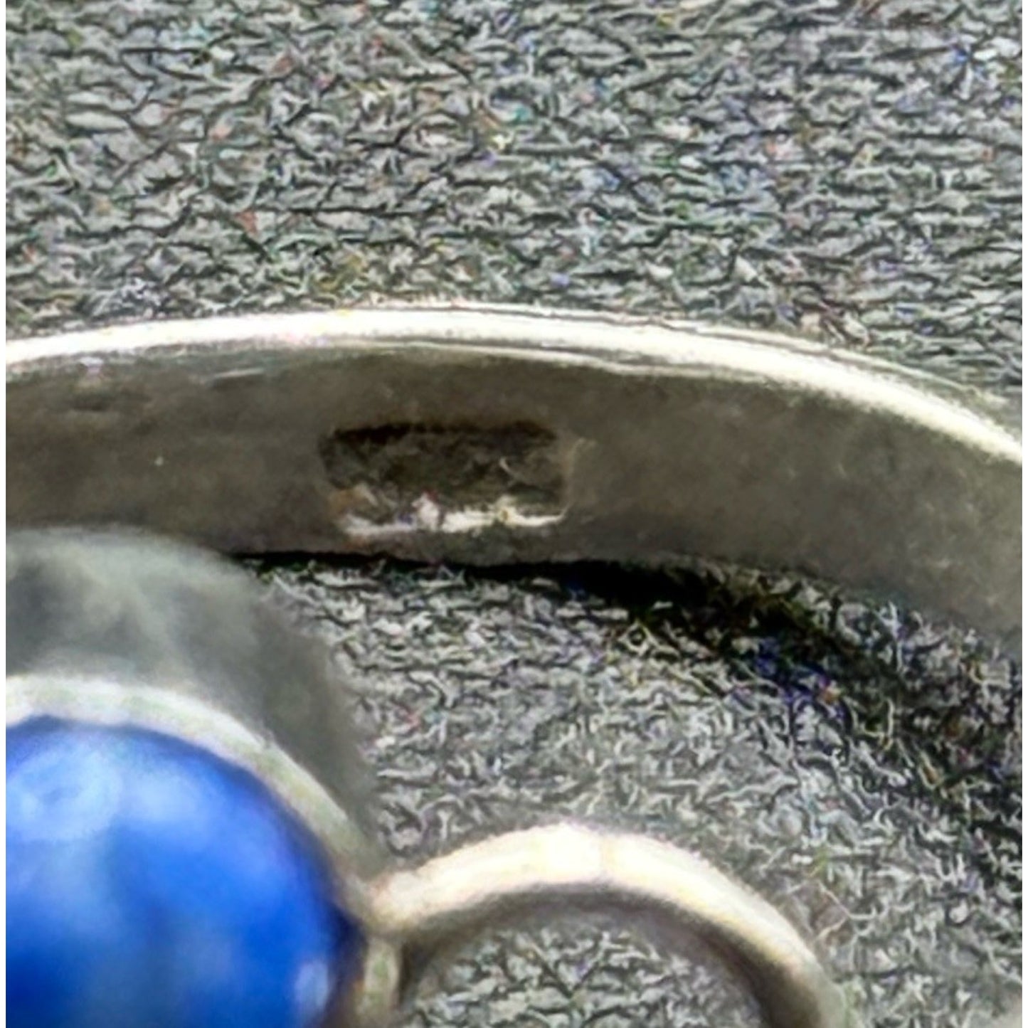 Excellent Used Condition Sterling Silver Multi Lapis Genuine Ring Size 7.00 P19