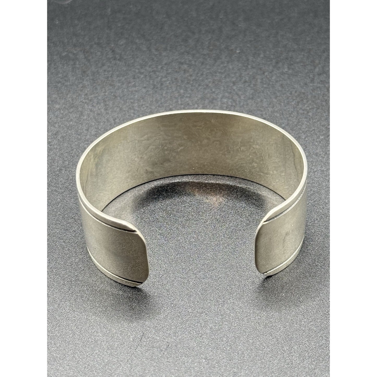 7” Sterling Silver 24MM Cuff Bracelet 37 Grams N13