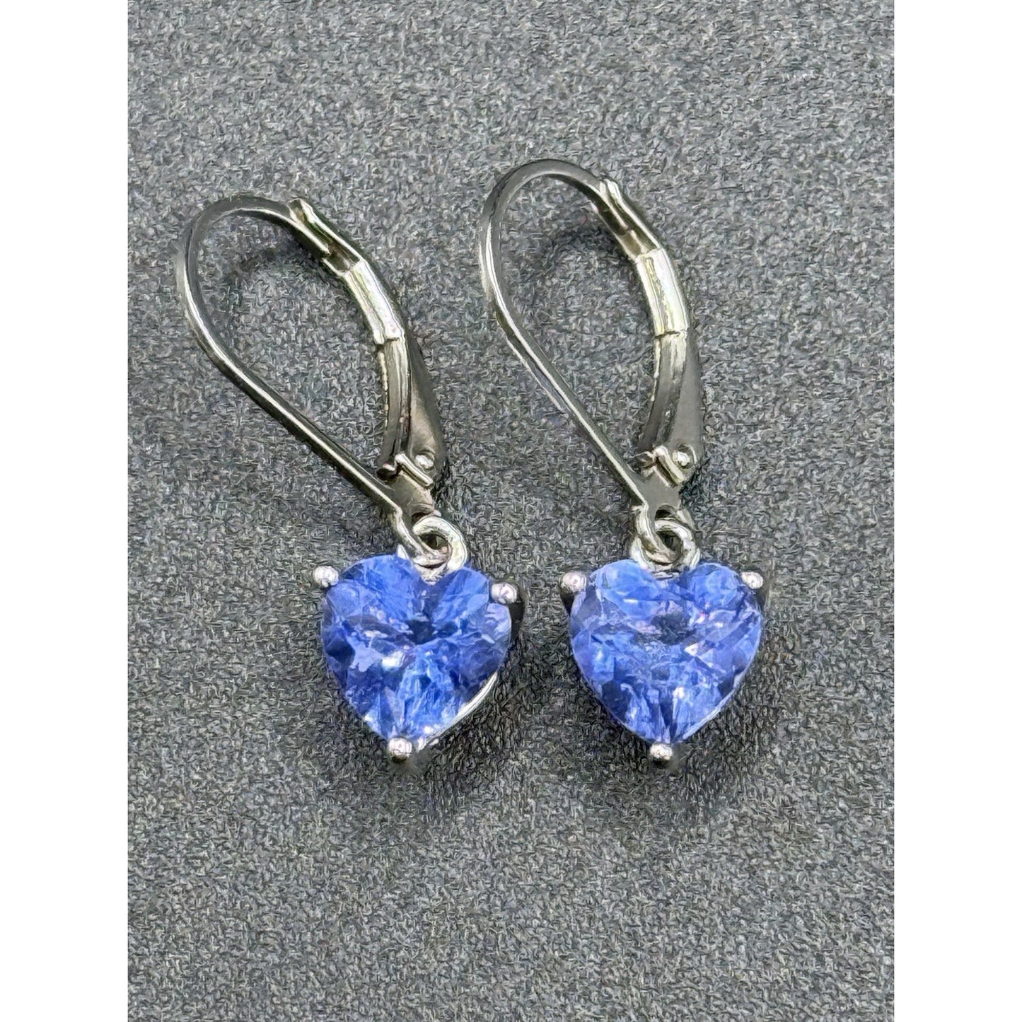 JTV NOS Sterling Silver Blue Topaz Dangle Earrings N17