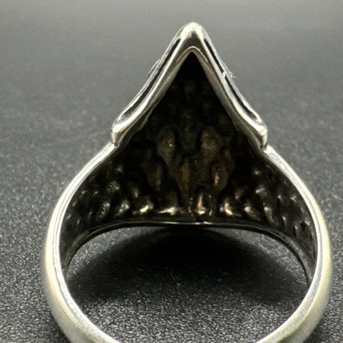 New Condition Sterling Silver Eagle Head Ring 925 Size 10