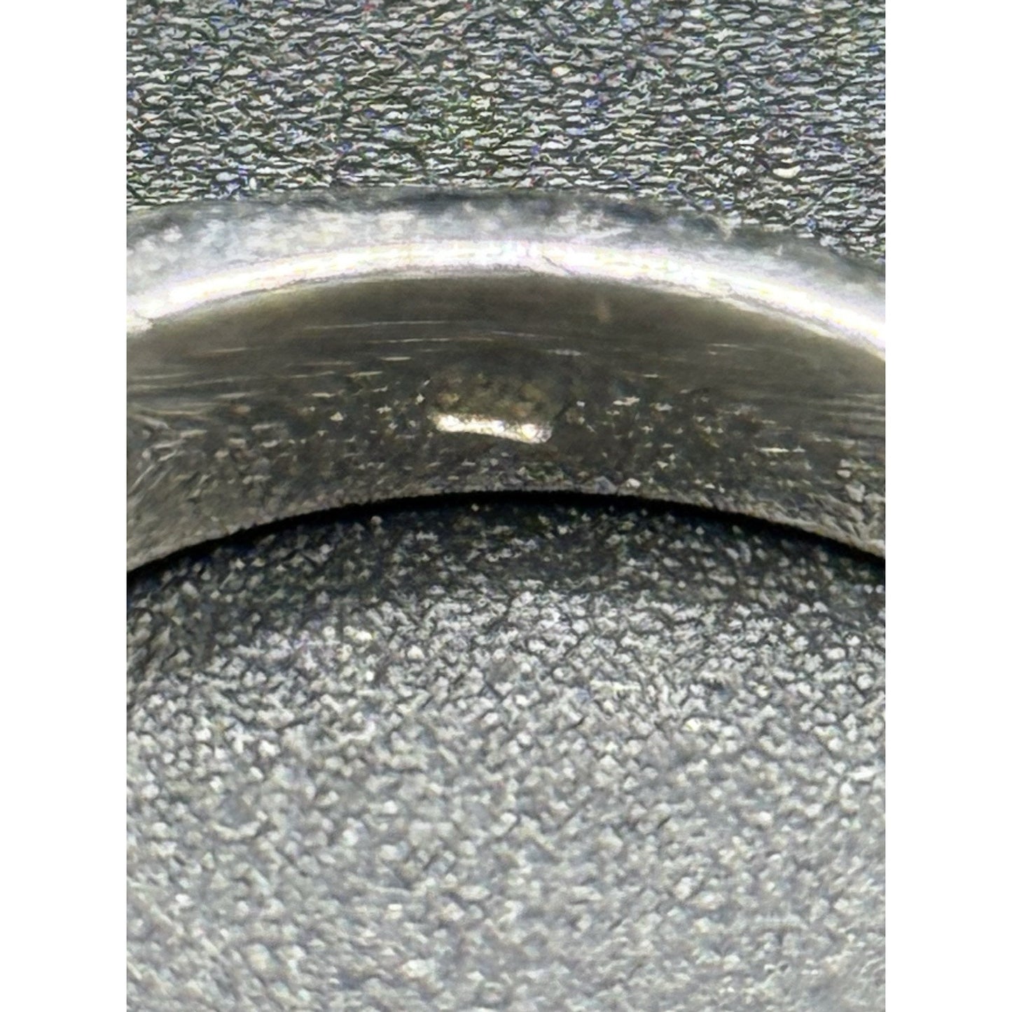 EUC Sterling Silver 7-Stone Cubic Zirconia Channel Band Wedding Ring Size6.5 N28