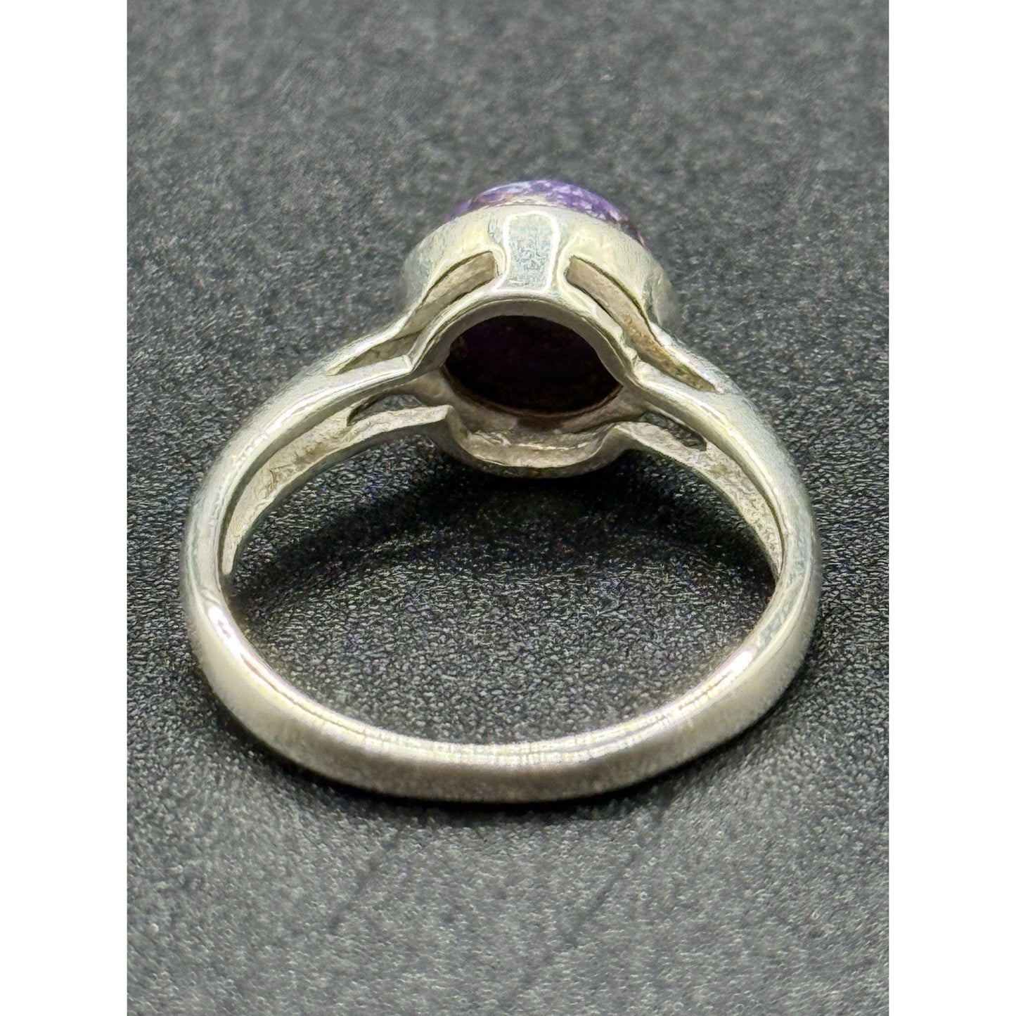 Excellent Used Condition Sterling Silver Copper Purple Turquoise Ring Size 7 P19