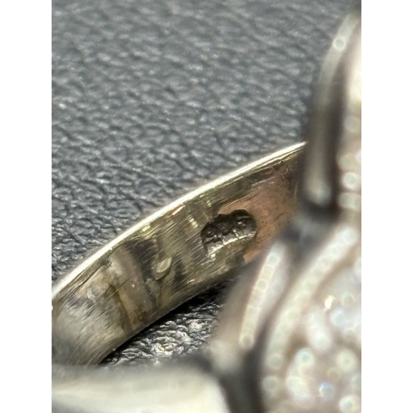 EUC Sterling Silver Multi Color Cubic Zirconia Ring Size 5.75 W29
