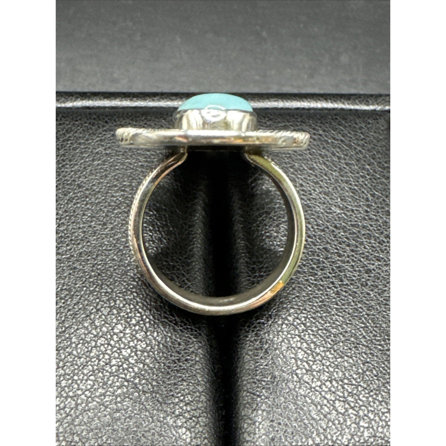 New Condition Sterling Silver Arizona Turquoise Long Ring Size 7