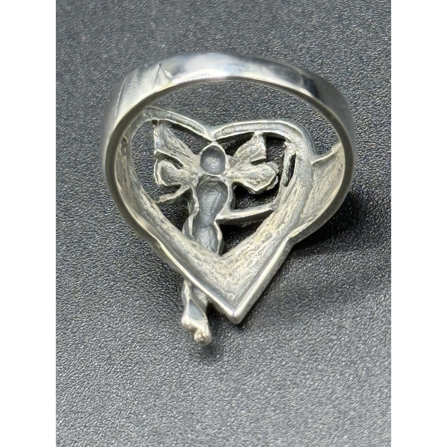 New Condition Sterling Silver Fairy Ring Size 7.00 925
