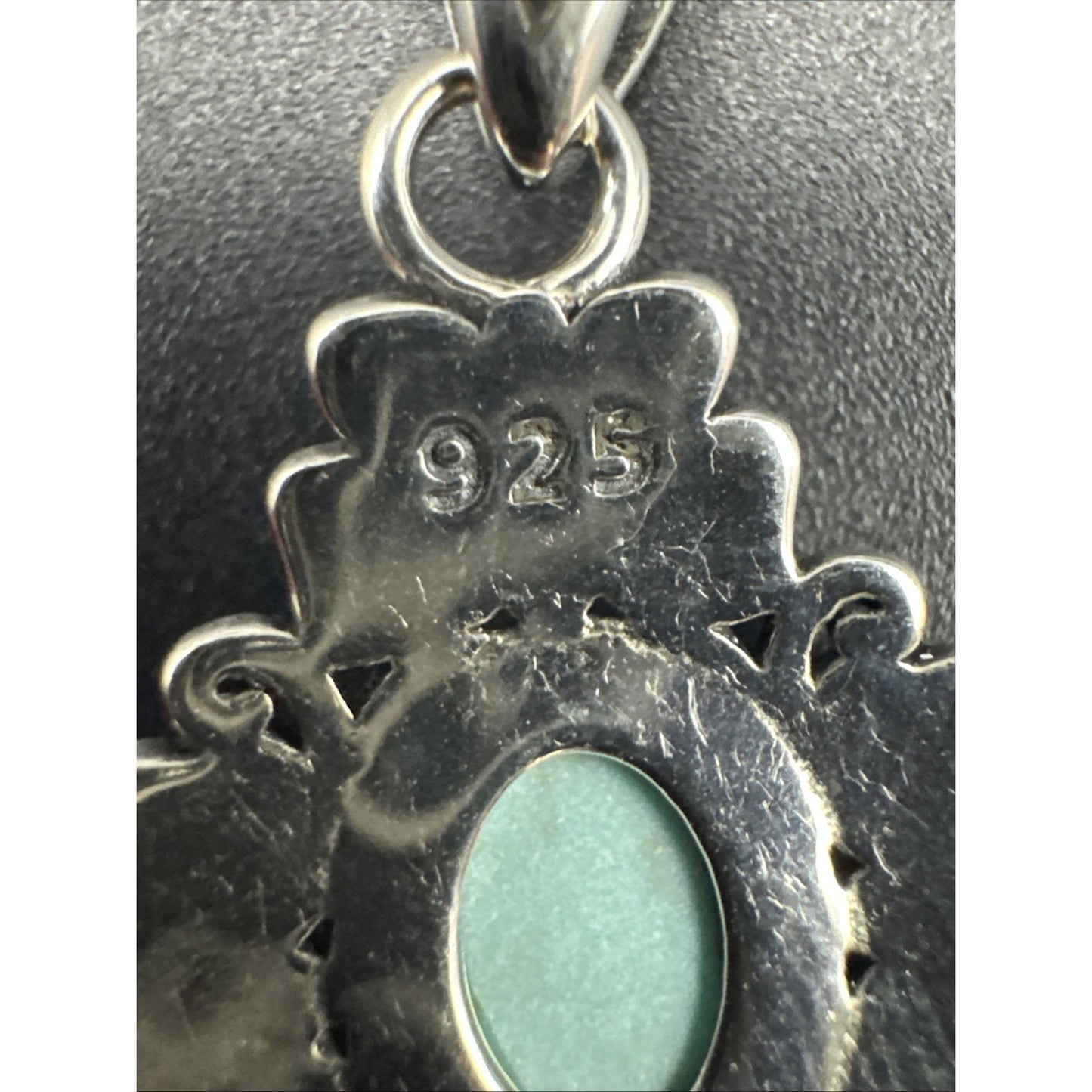 18” New Condition Turquoise Butterfly Pendant Necklace