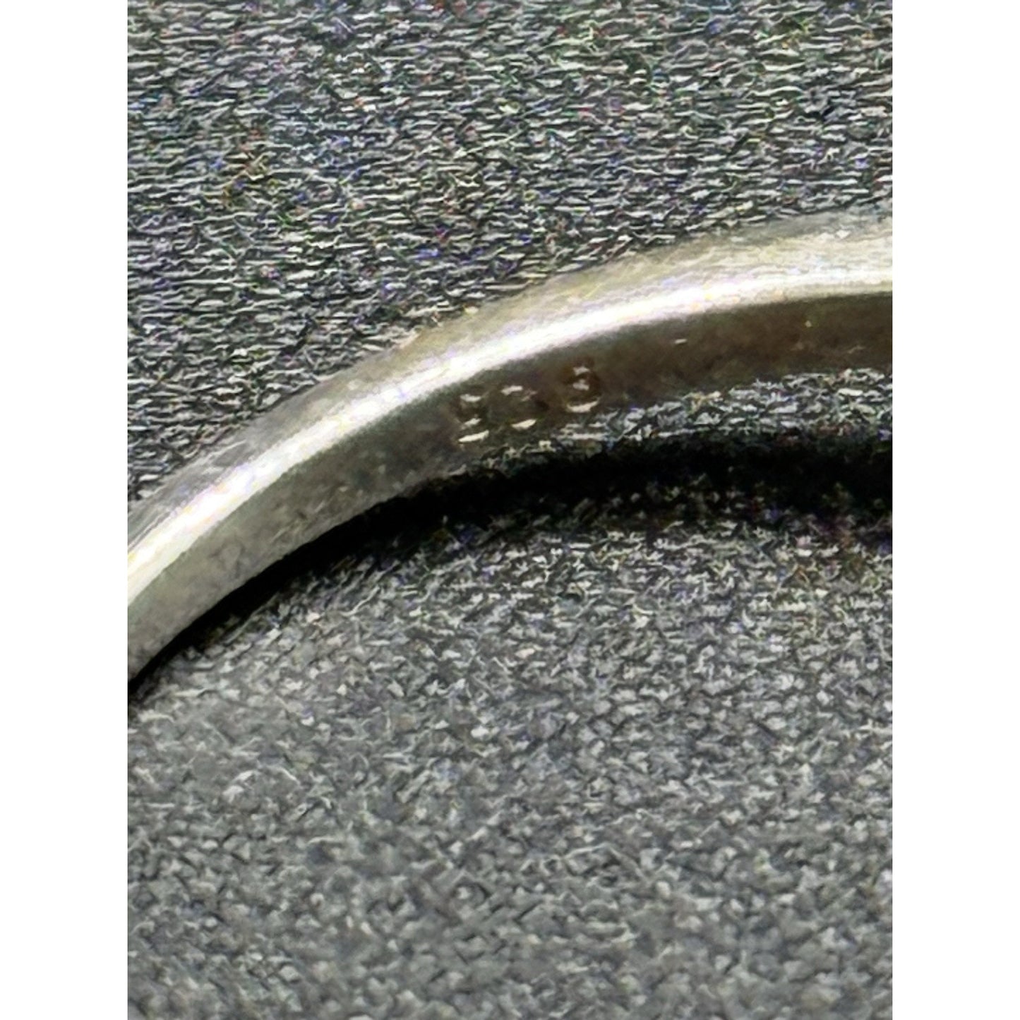 Vintage Sterling Silver Cubic Zirconia Infinity Ring Size 7.75 P6