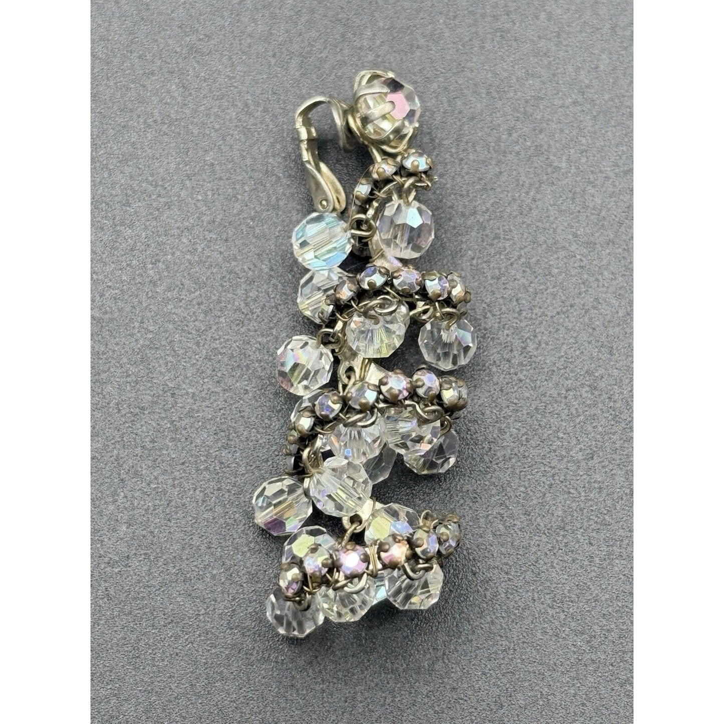 Jonne By Schrager Aurora Borealis Spiral Dangle Earrings N11