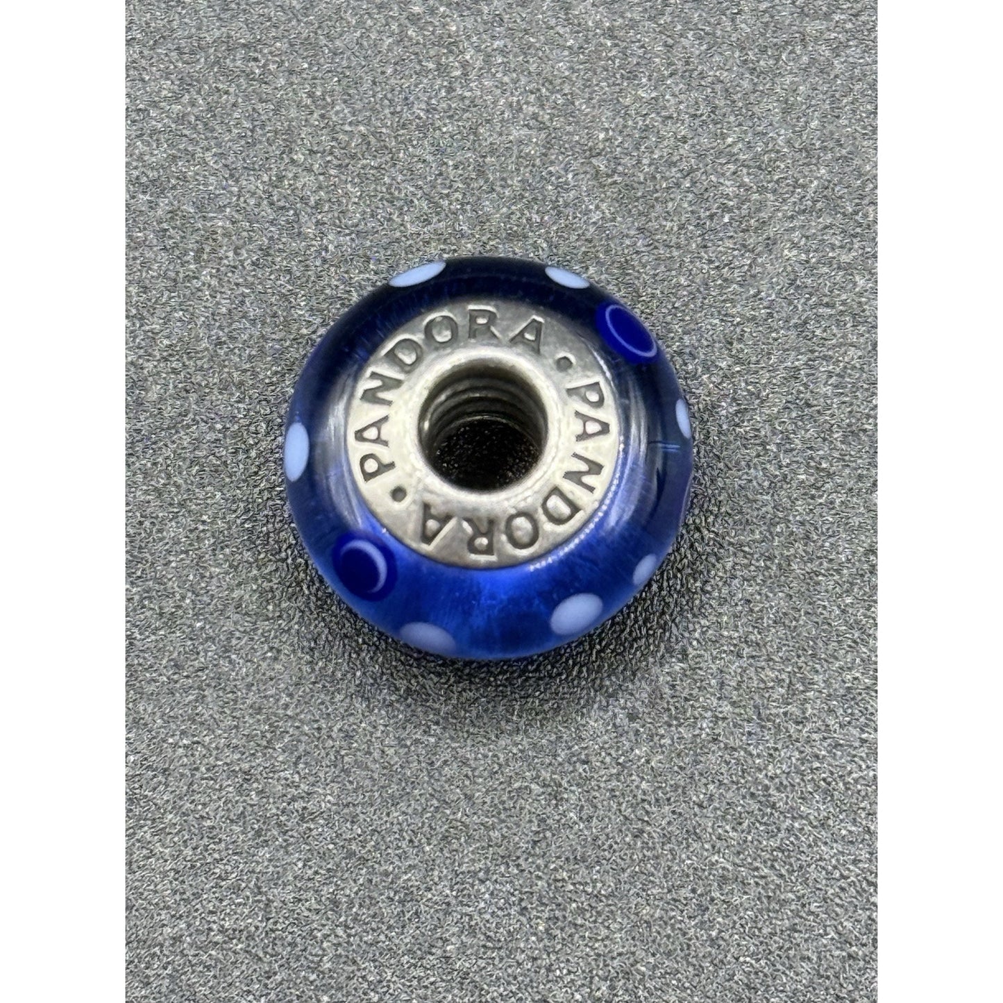 Pandora Sterling Silver Murano Blue Bubbles Charm ALE 925 N19