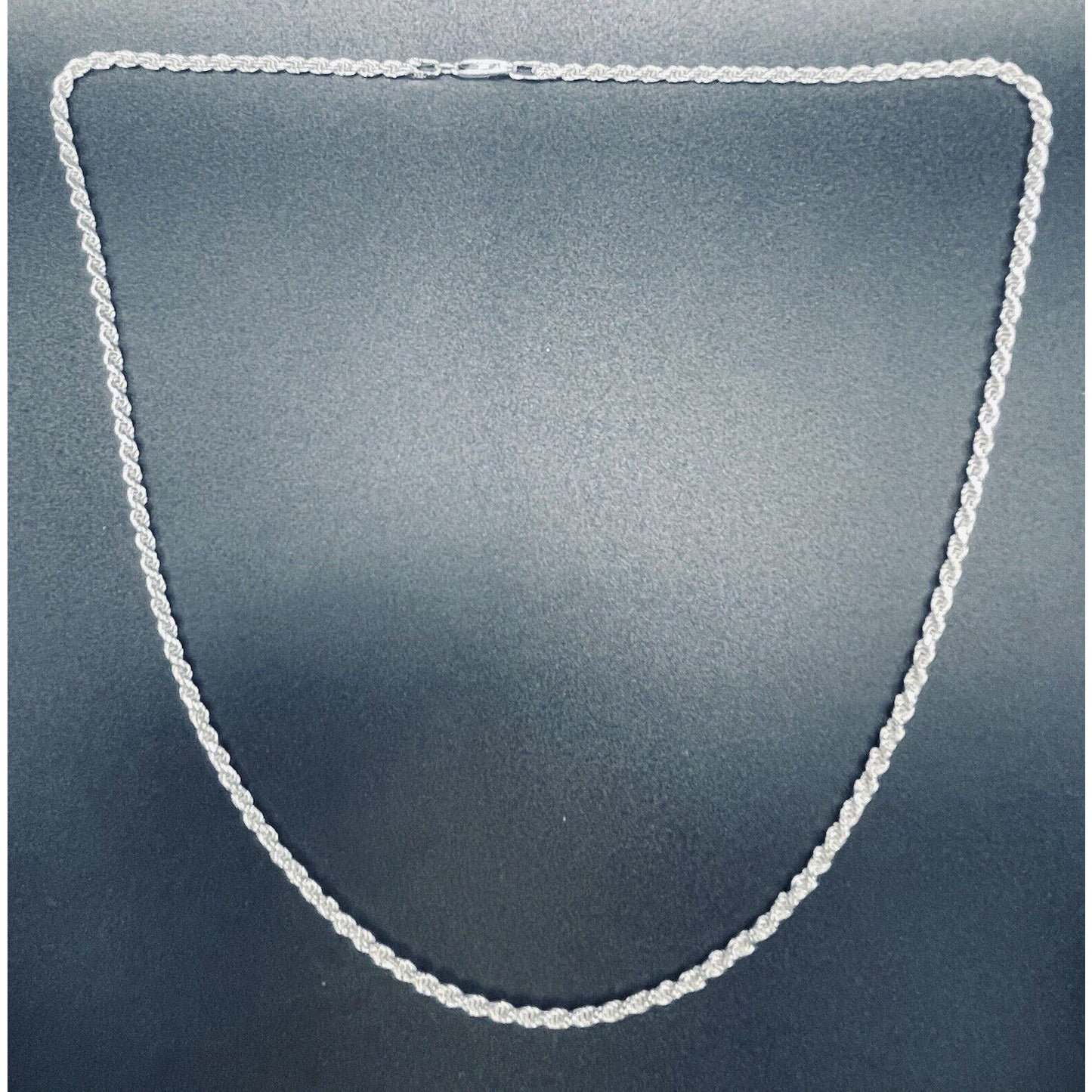 New Condition 22” 3MM Rope Chain Necklace 925