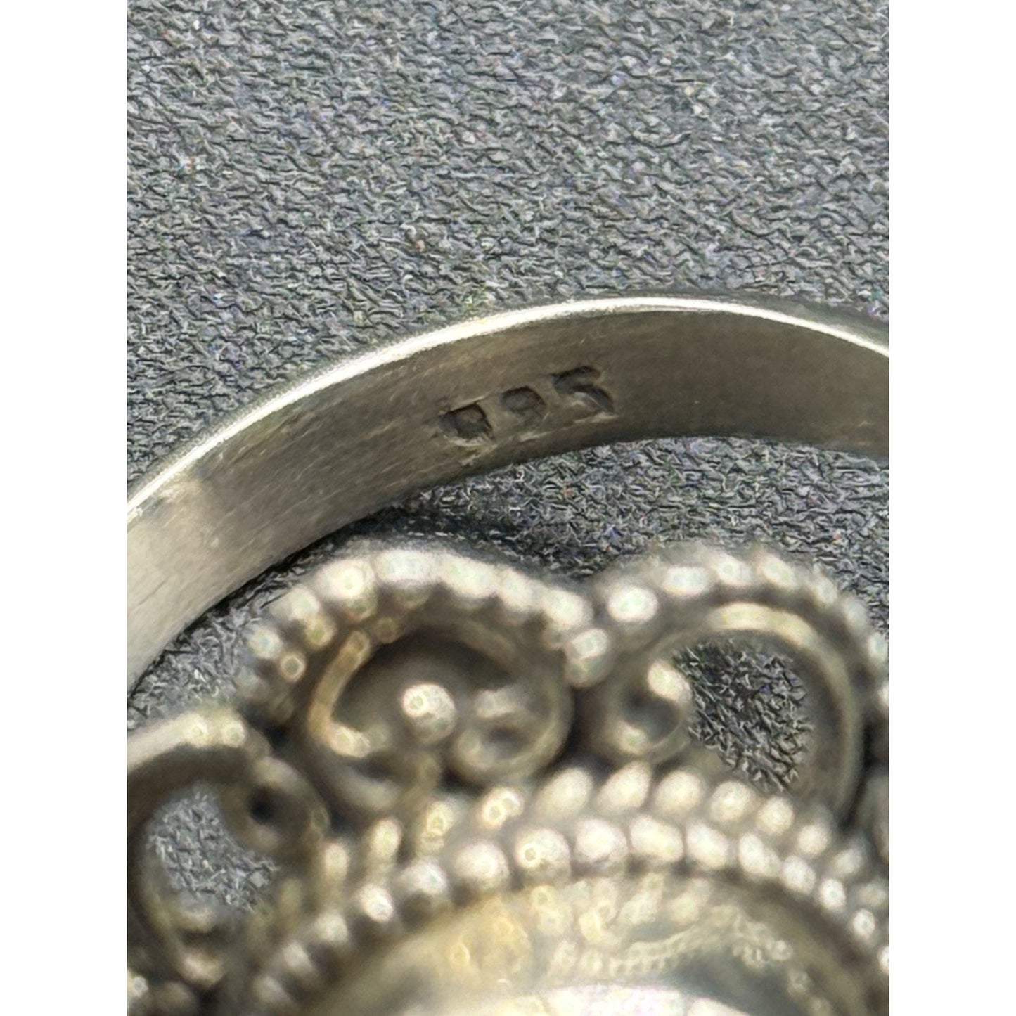 New Condition Sterling Silver Carnelion Genuine Ring Size 6.00 925 P19
