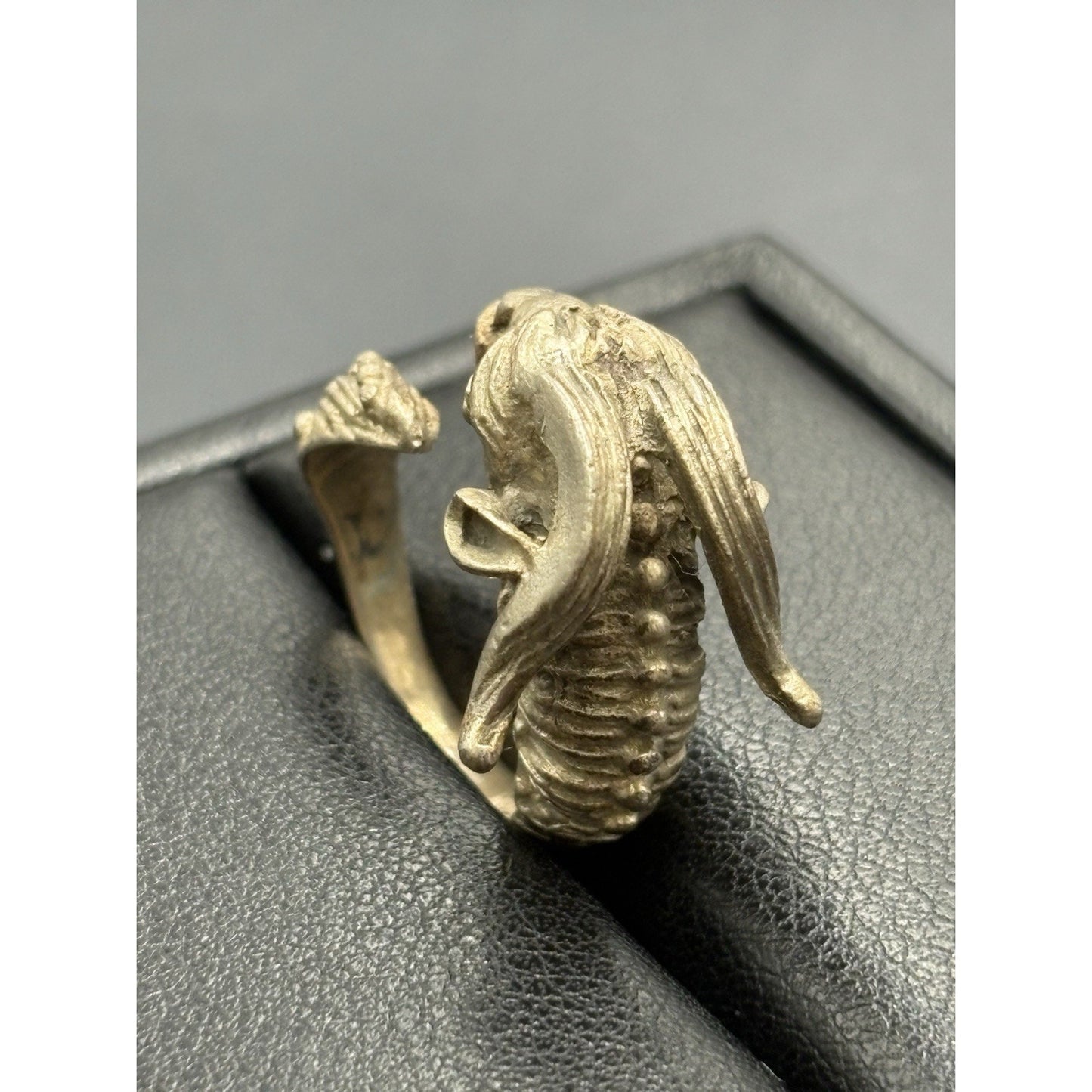 Vintage Sterling Silver Ram’s Head Ring Size 7 Adjustable 8 Grams W18