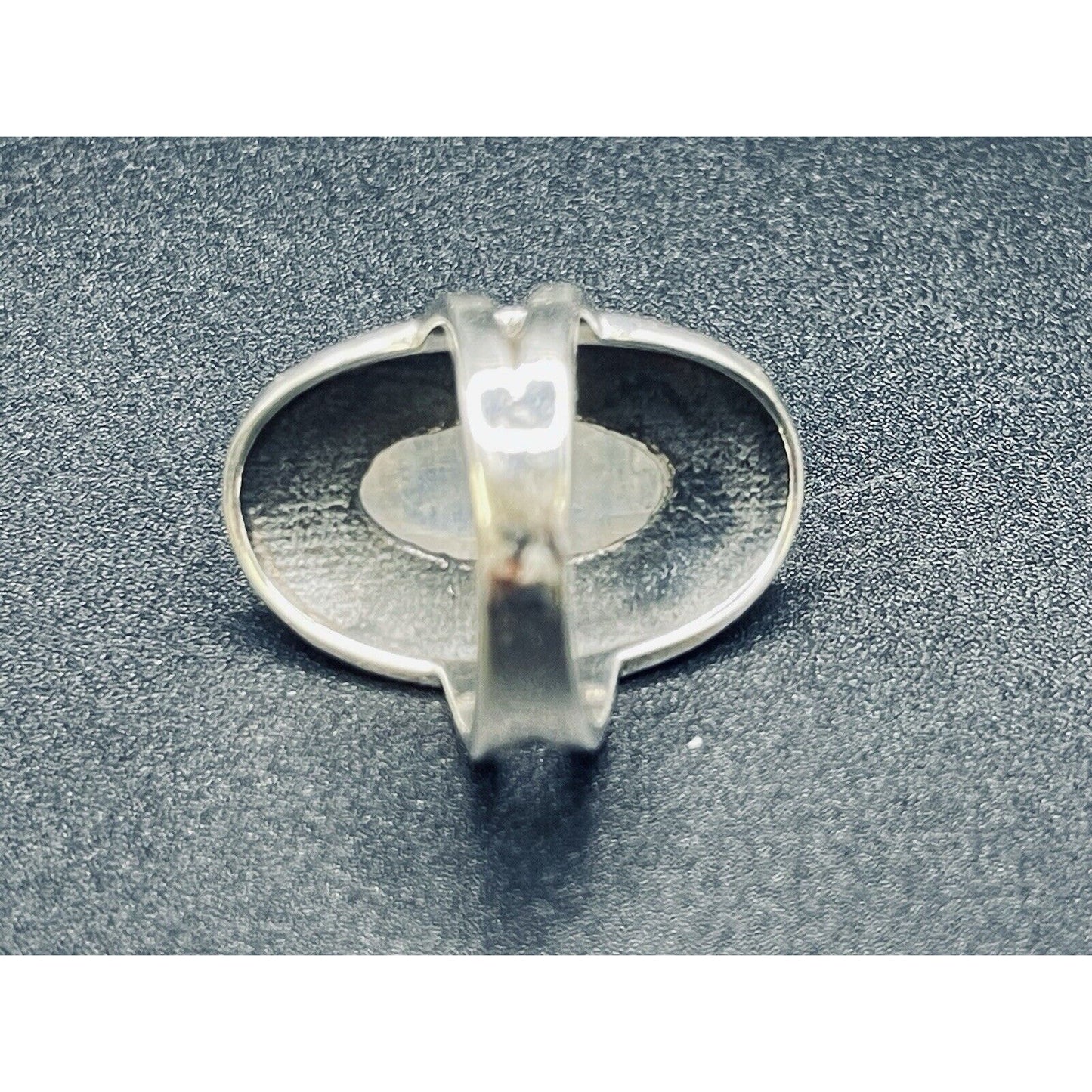 New Condition Sterling Silver Moonstone Ring Size 7.00 Sun Moon