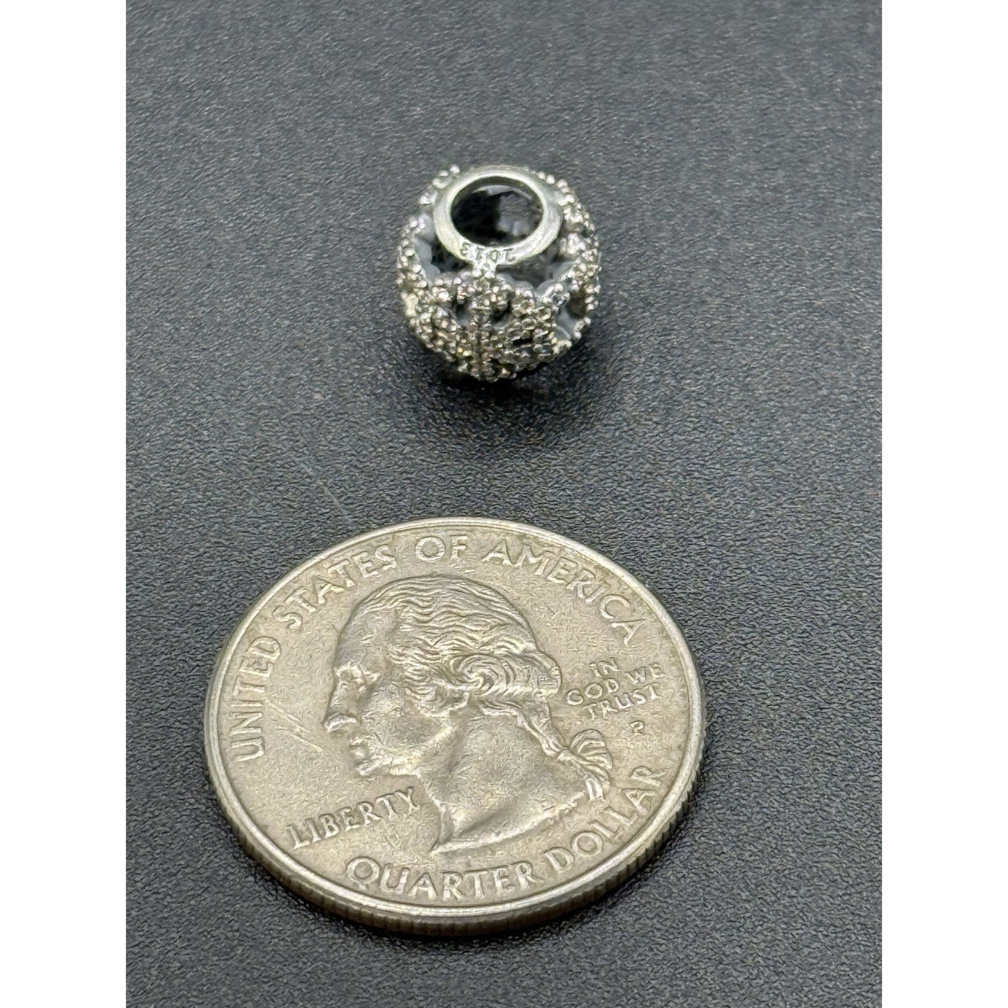 Pandora Sterling Silver Cubic Zirconia Snowflakes Filigree Charm 2103 Ltd P12