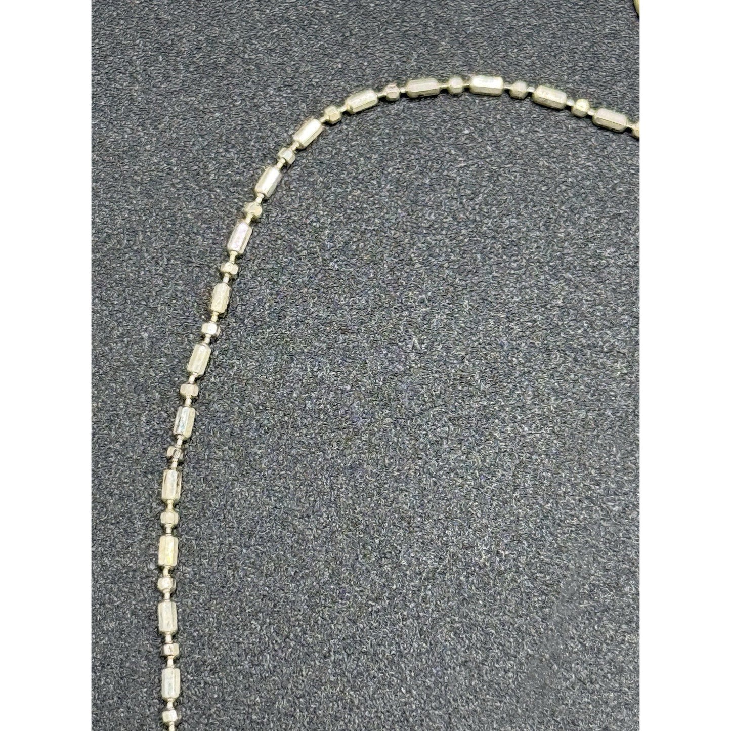 9” Sterling Silver Dashes Anklet Bracelet 925 P10