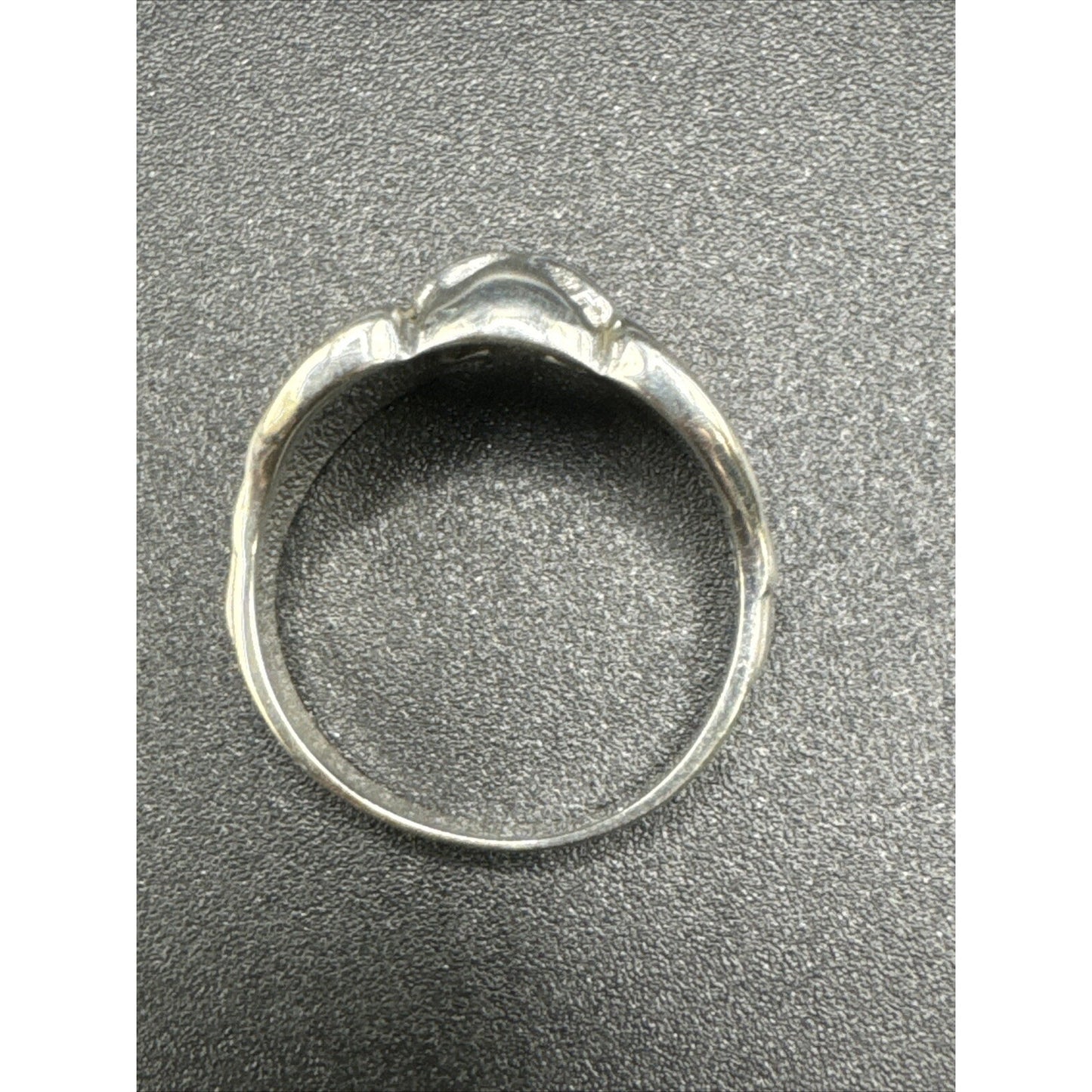New Condition Sterling Silver Skull Wings Ring 925 Size 7