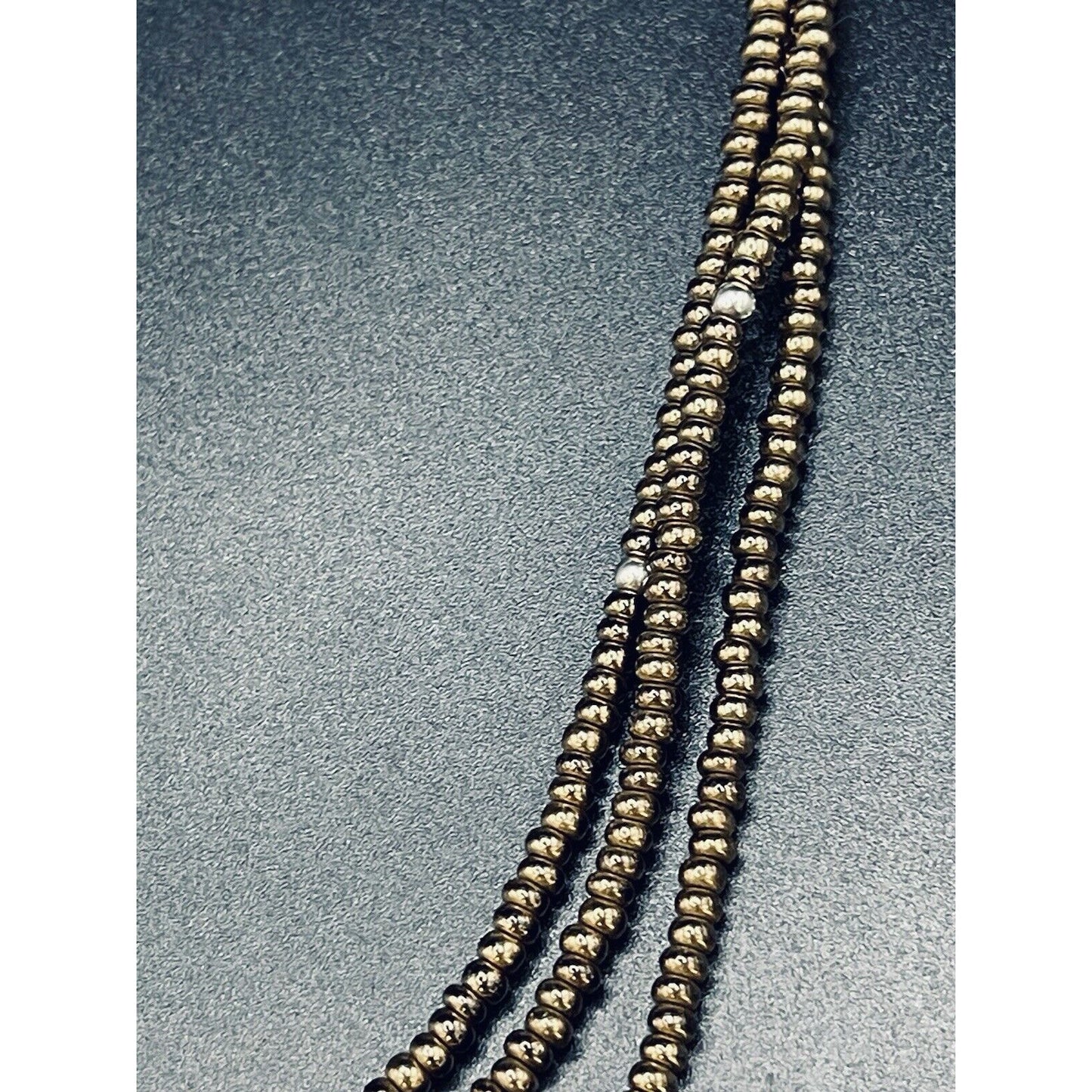 Silpada 18” Copper Brad Triple Strand Necklace 925 Extension L19