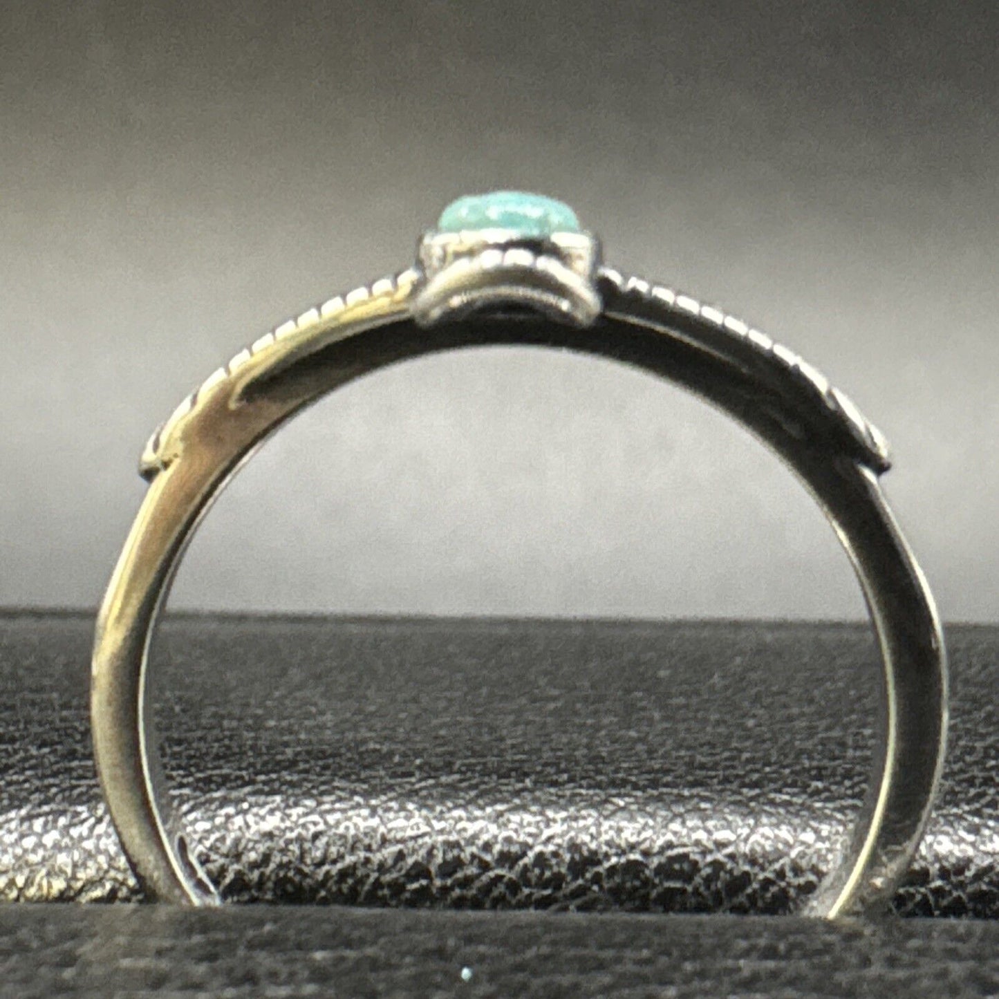 New Condition Sterling Silver Turquoise Thunderbird Ring 925 Size 7