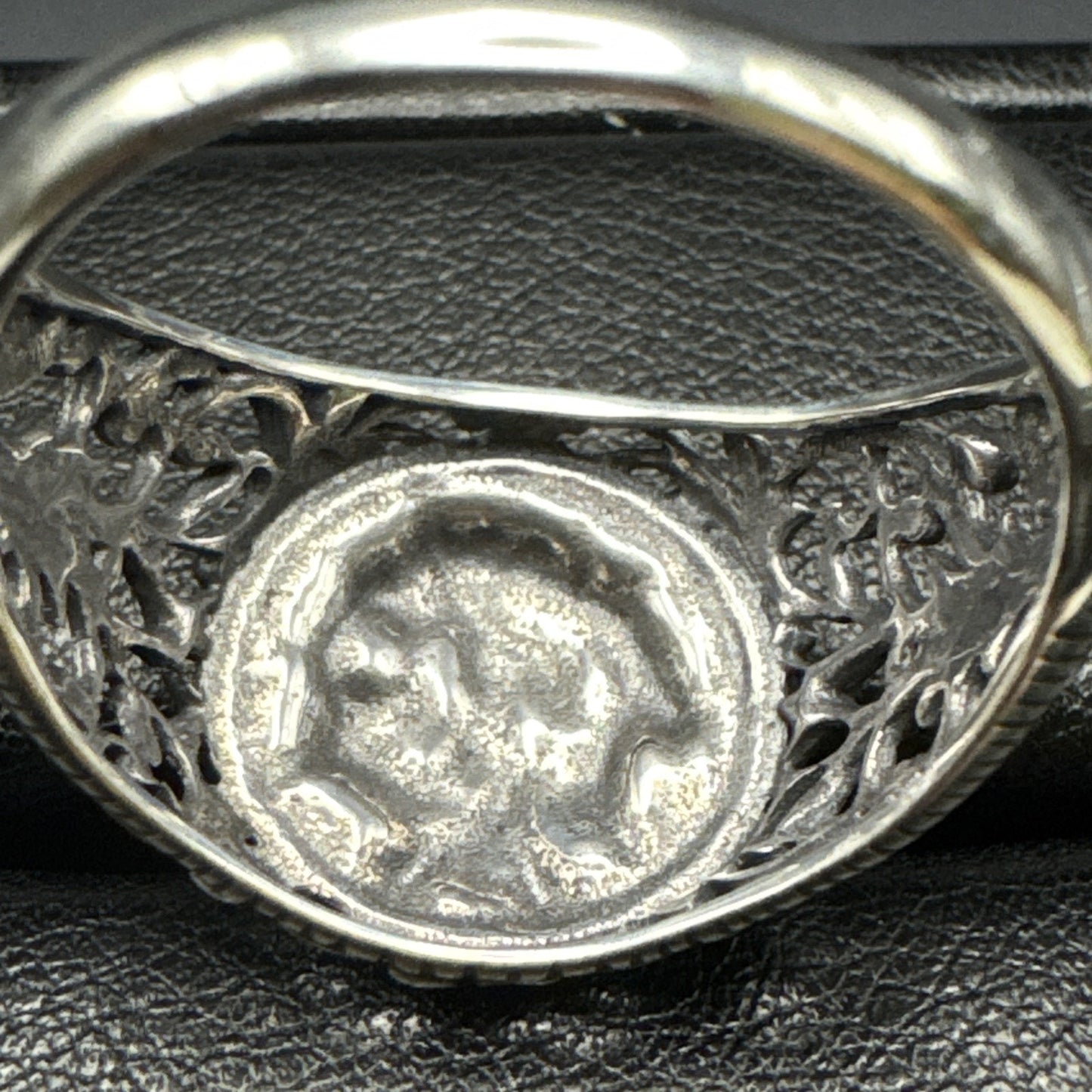 New Condition Sterling Silver Skull Ring Size 13