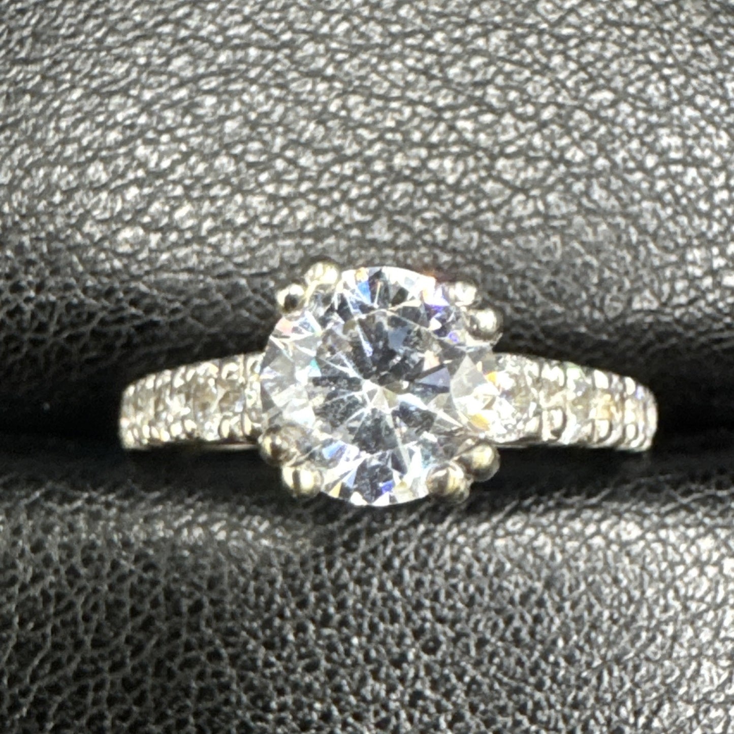 EUC Sterling Silver CZ Engagement Ring 925 Size 6.25 #7 P2