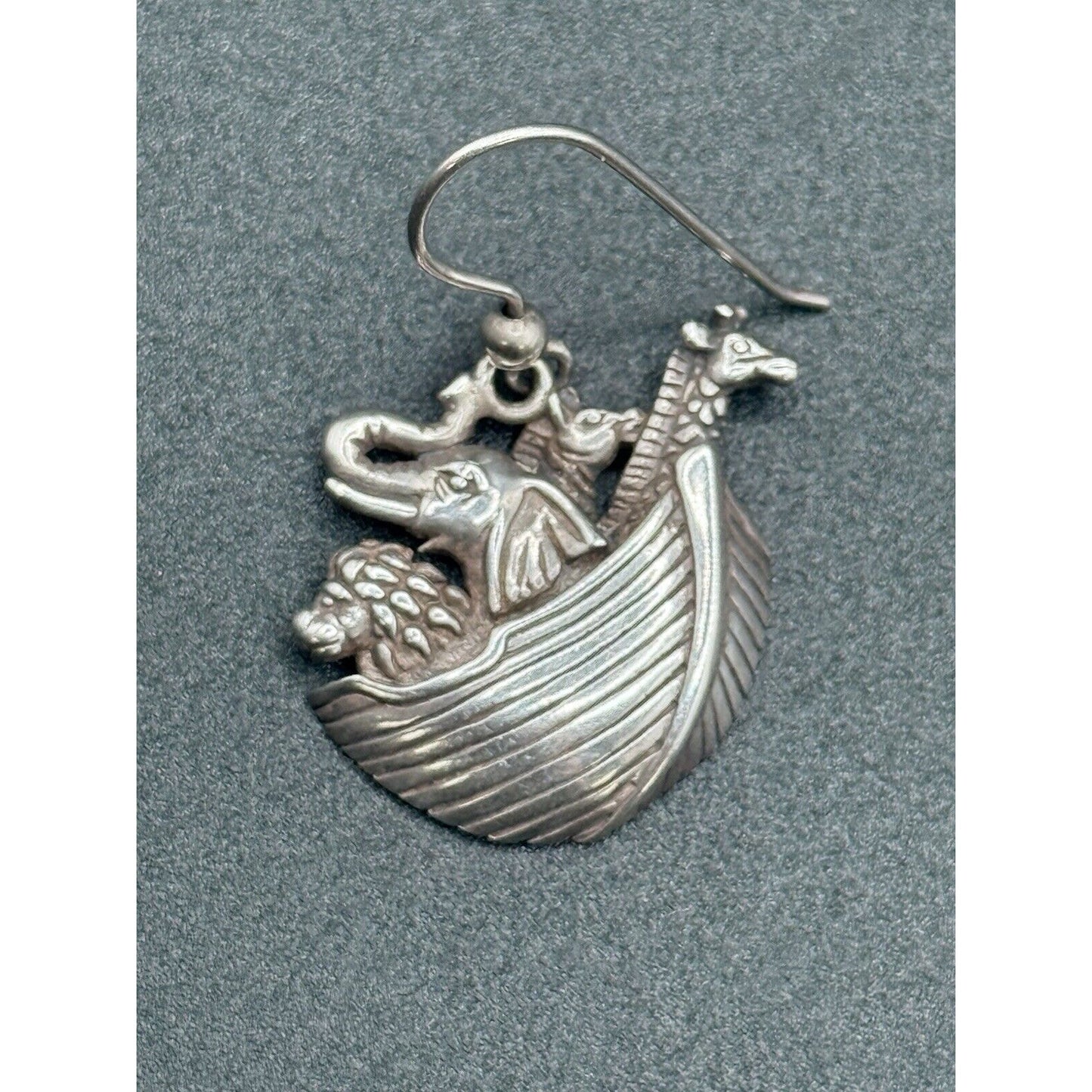 Kabana Sterling Silver Noah’s Ark Dangle Earrings 925 M15