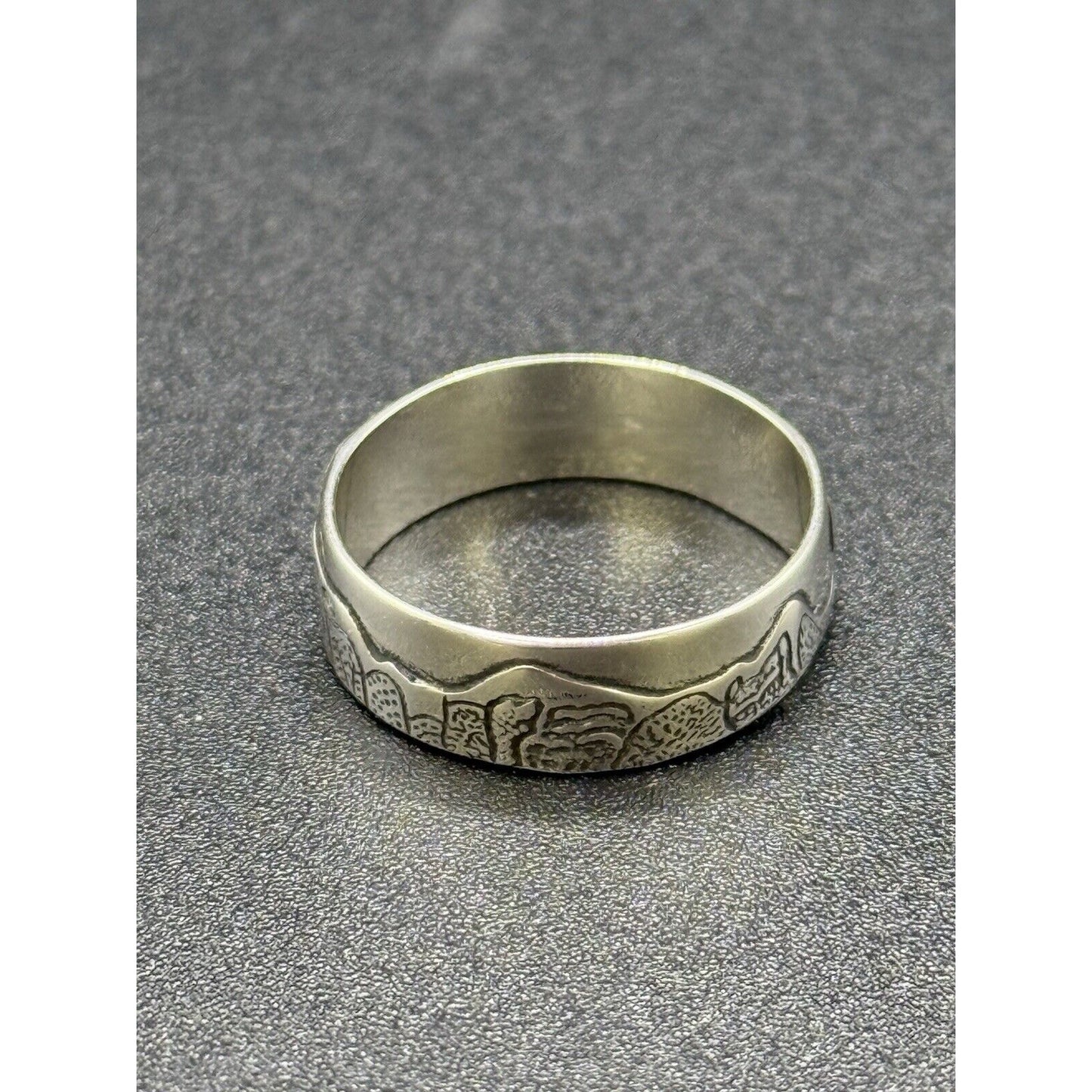 New Condition Sterling Silver Golden Gate Bridge Nature Ring Size 6.50 M8