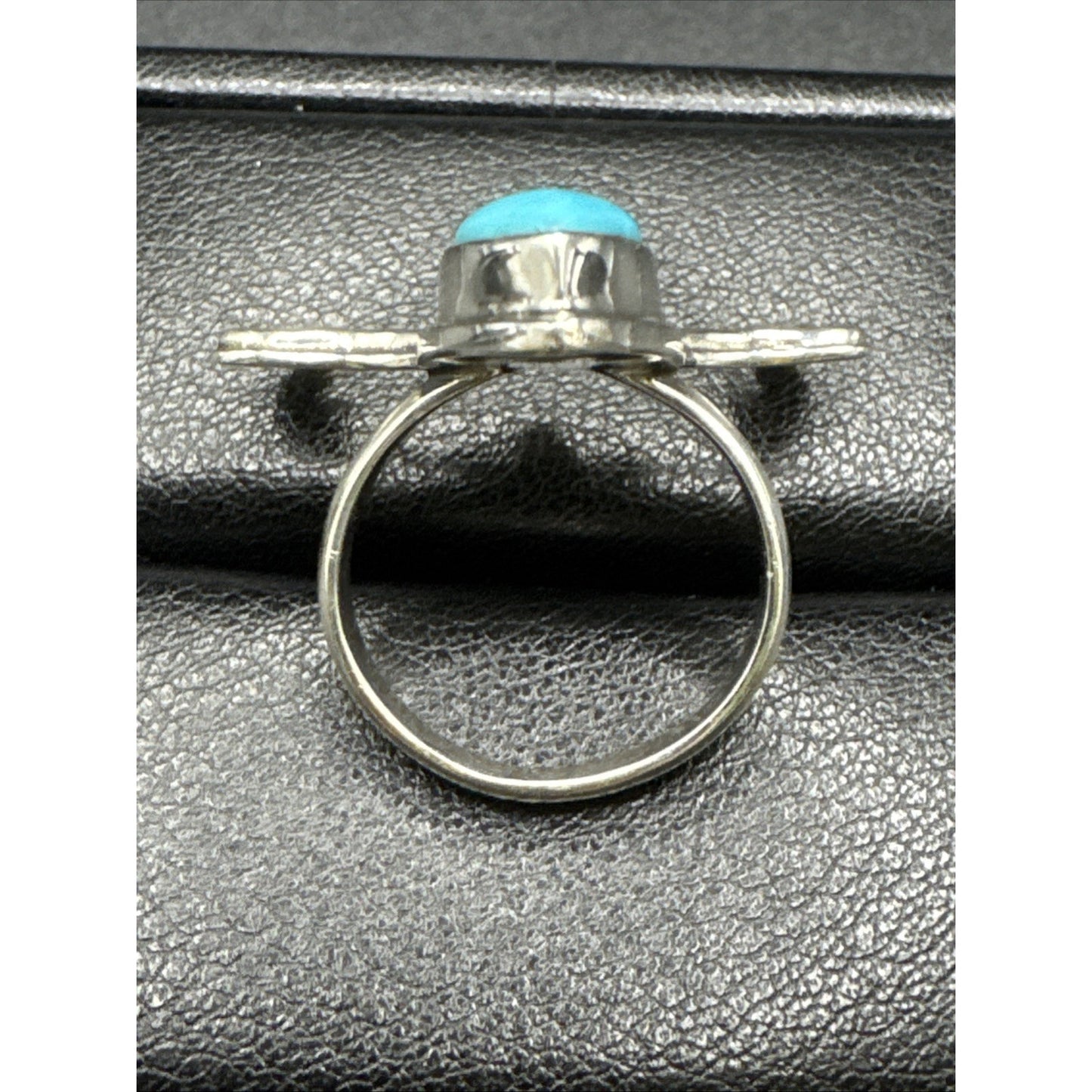 EUCSterling Silver Turquoise Antler Huntress Ring 7g 925 Size 7.25 T29