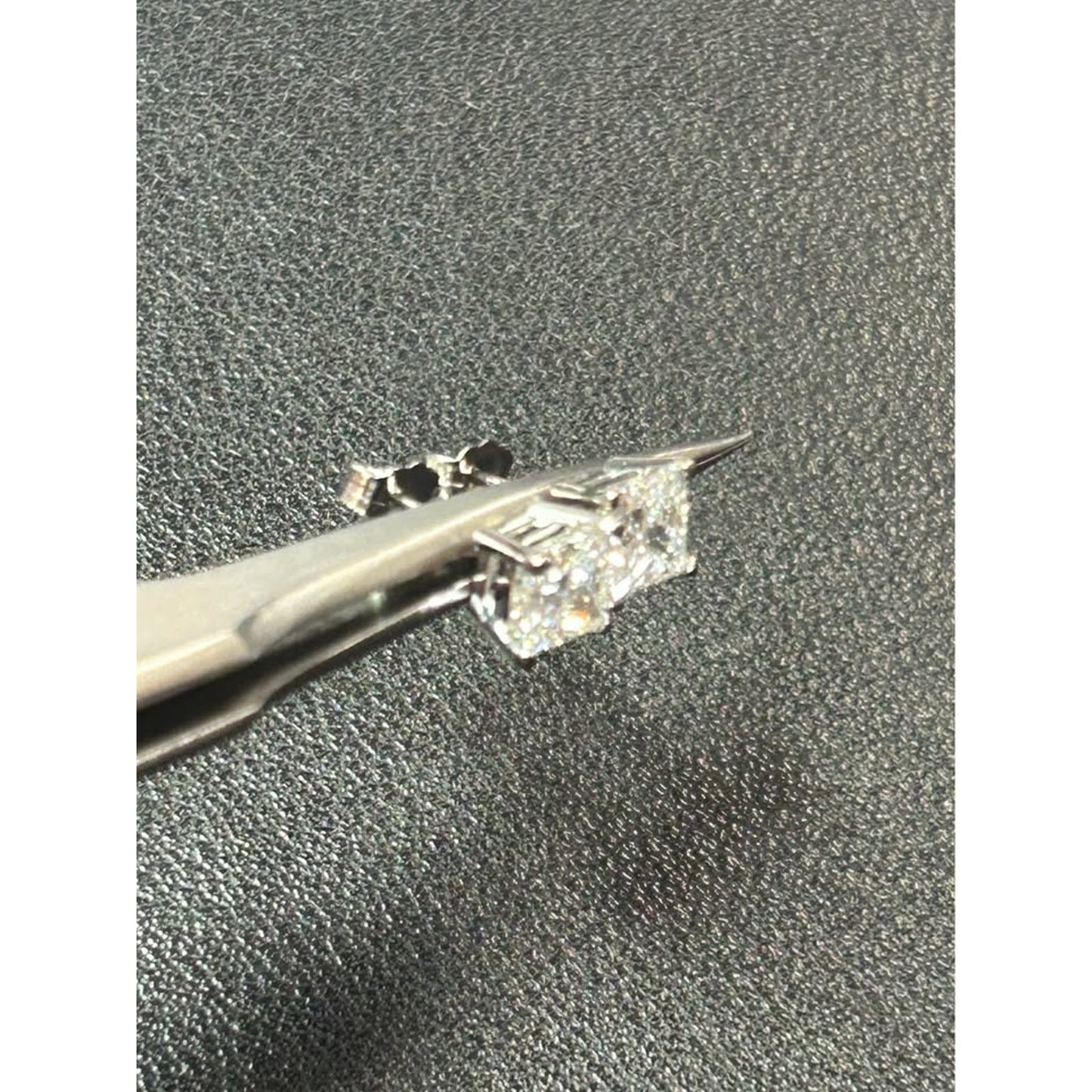 2.02 Total Weight Princess Cut Lab Grown Diamonds E Color VVS2 Clarity IGi lab Reports