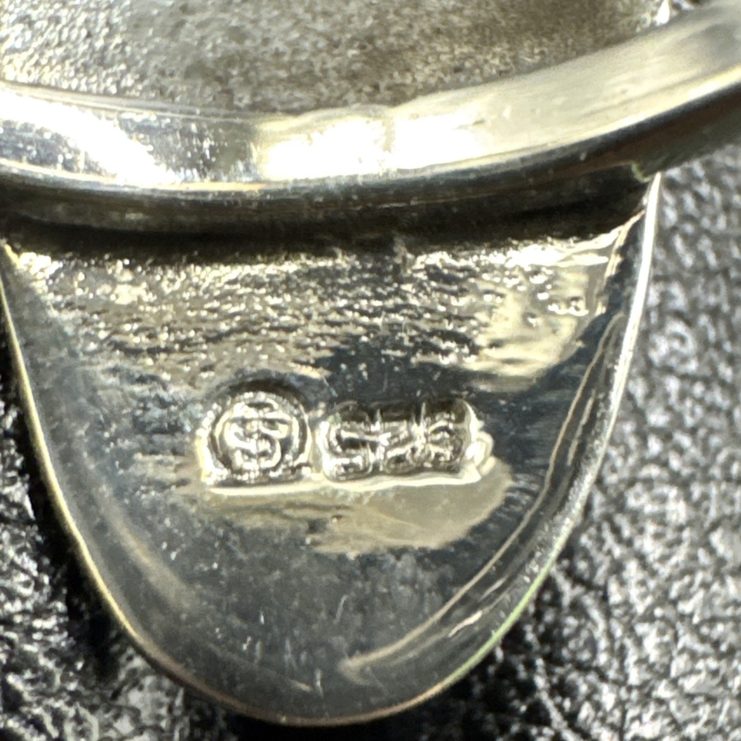 New Condition Sterling Silver Sun Moon Turquoise Ring 925 Size 9.75 R01