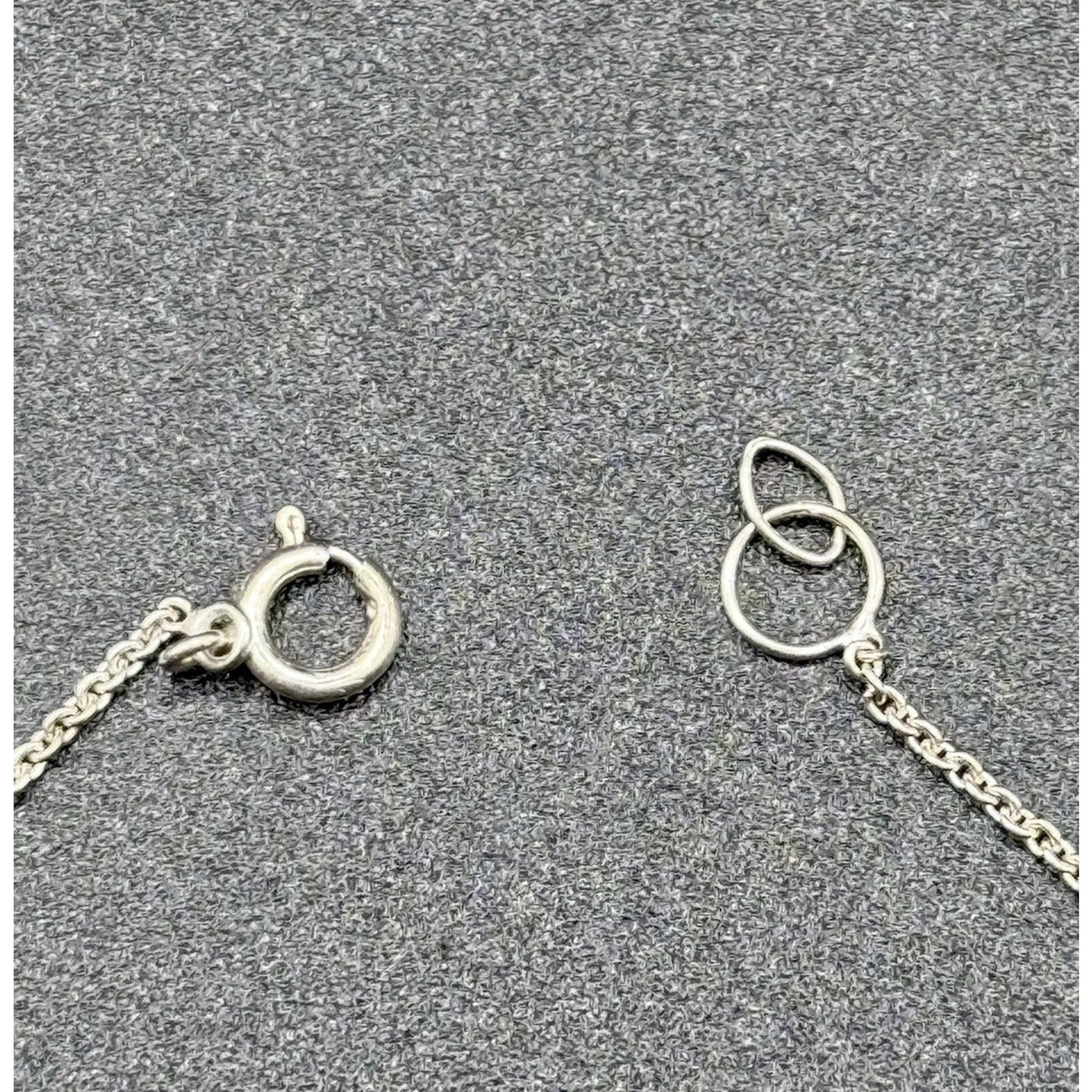 9” Sterling Silver Cubic Zirconia Heart Anklet 925 N13