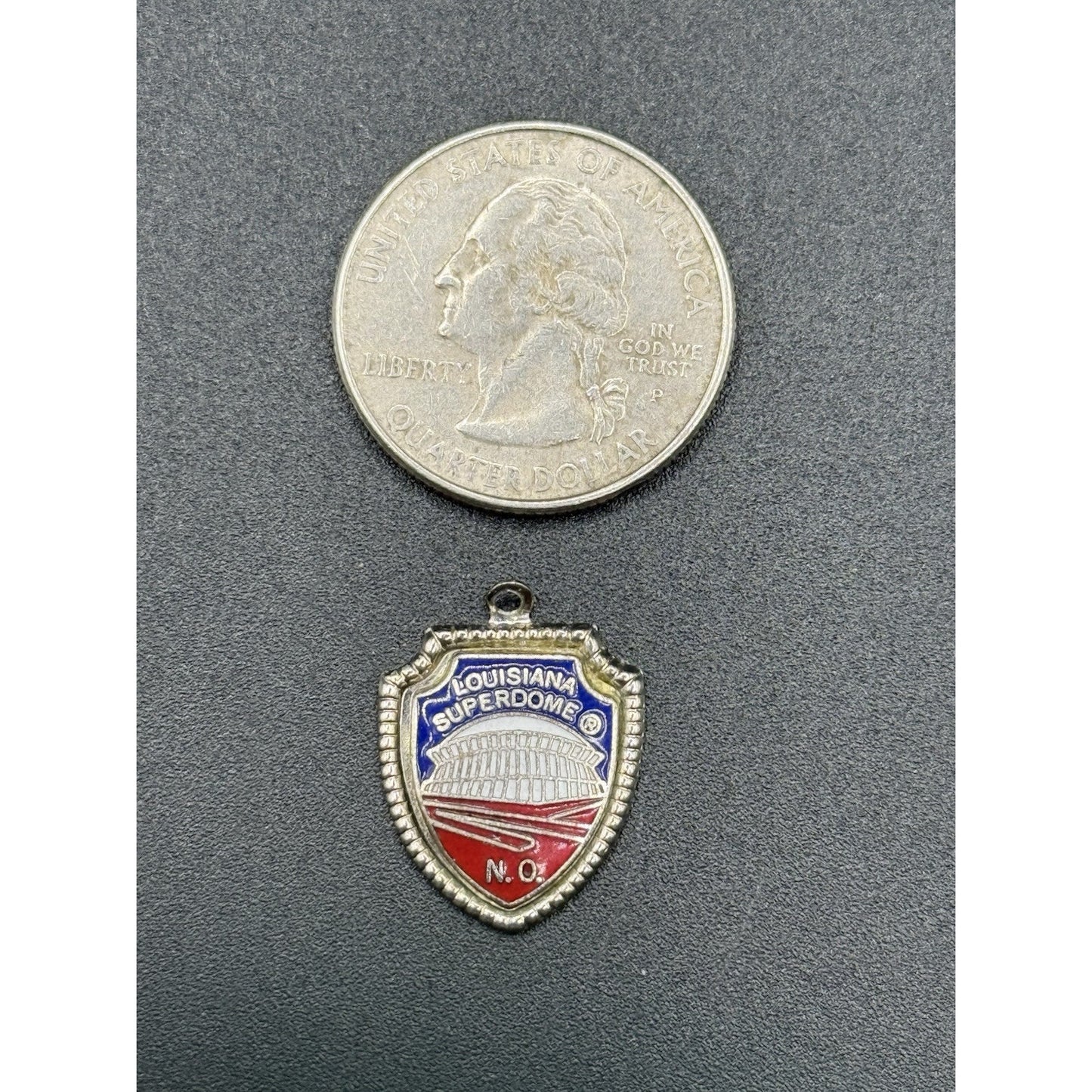 Vintage Sterling Silver Louisiana Superdome Charm 925 N28