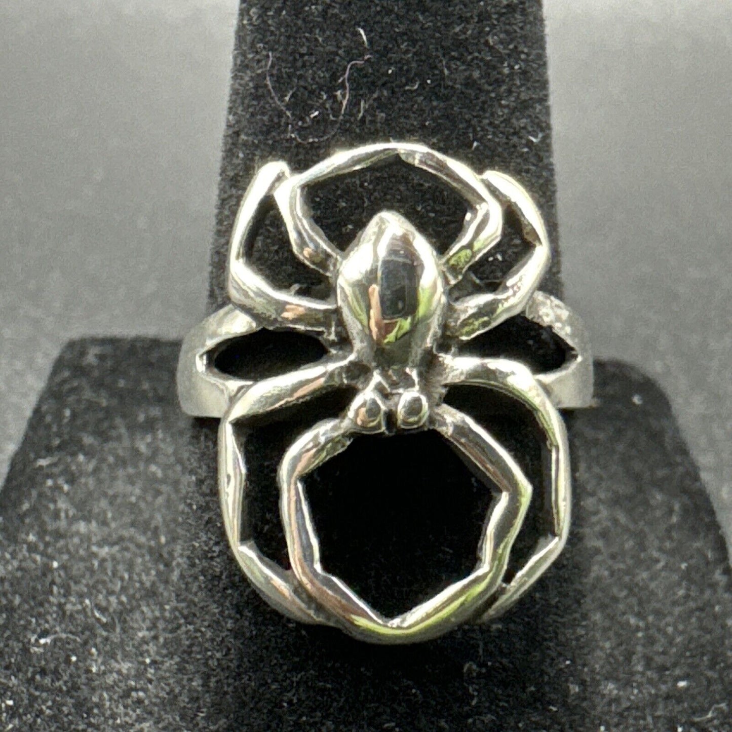 New Condition Sterling Silver Spider Ring 925 Size 6.5