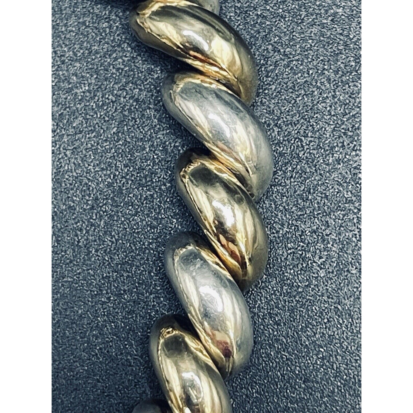 Two Tone Sterling Silver Son Marcos Bracelet 10MM 25 Grams K22
