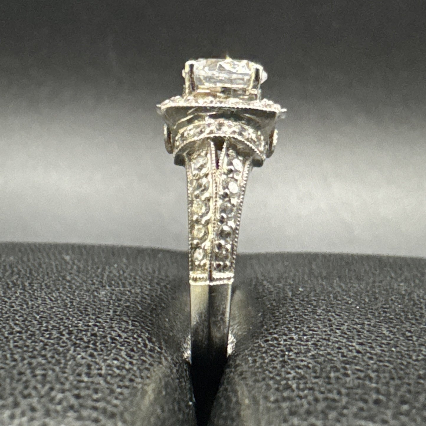 EUC Sterling Silver CZ Engagement Ring 925 Size 6.5 #3 P2