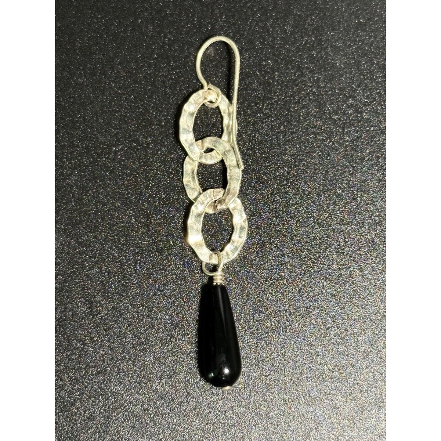 Silpada Sterling Silver Onyx Dangle Earrings 925 M28