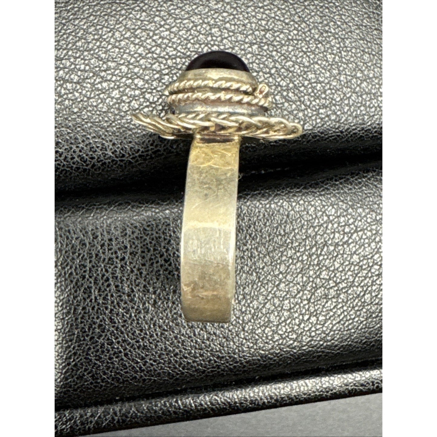 Taxco Sterling Silver Amethyst Poison Ring Size 7 Adjustable U13