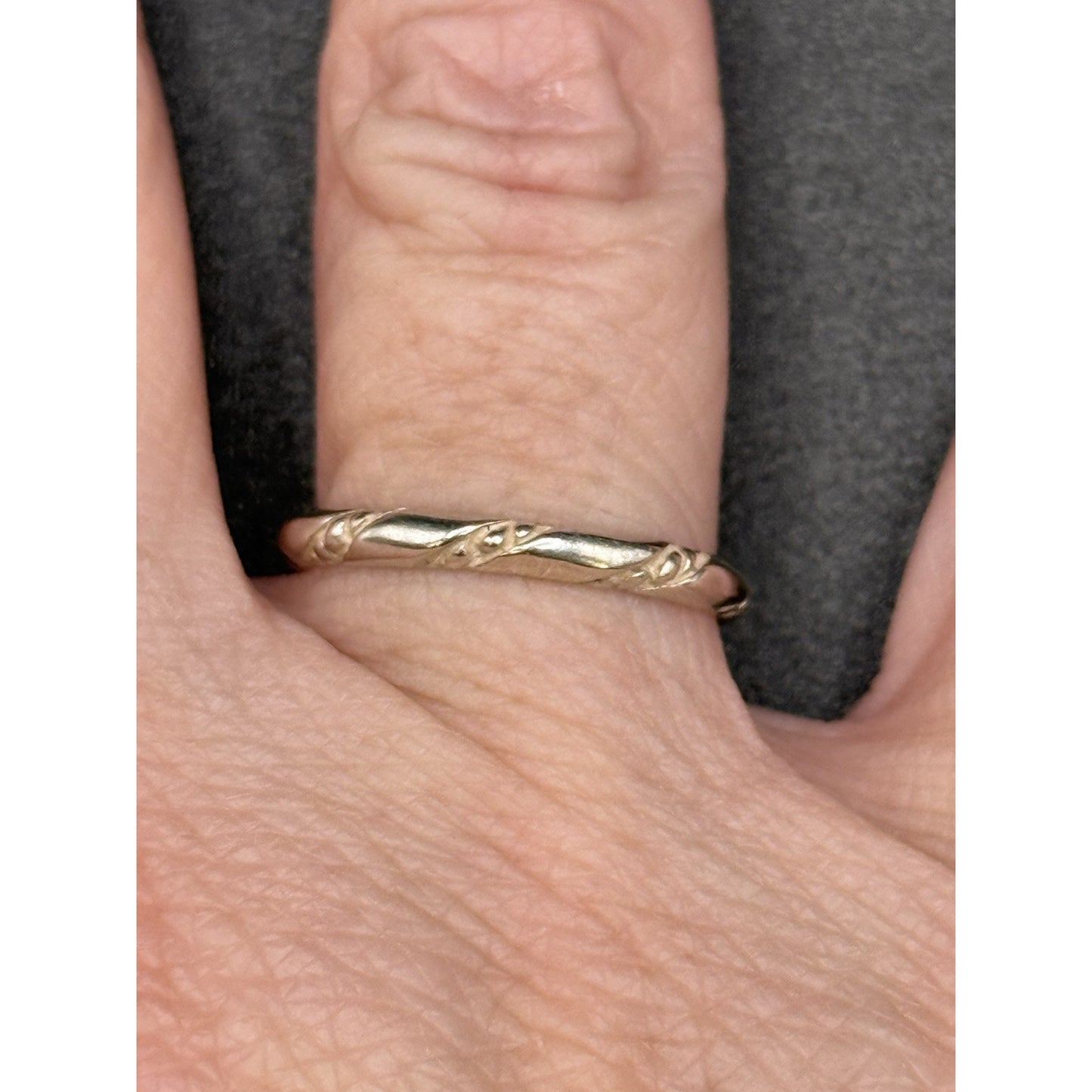Silpada Sterling Silver Rope Stack Ring Size 8.00 925 #5 P7