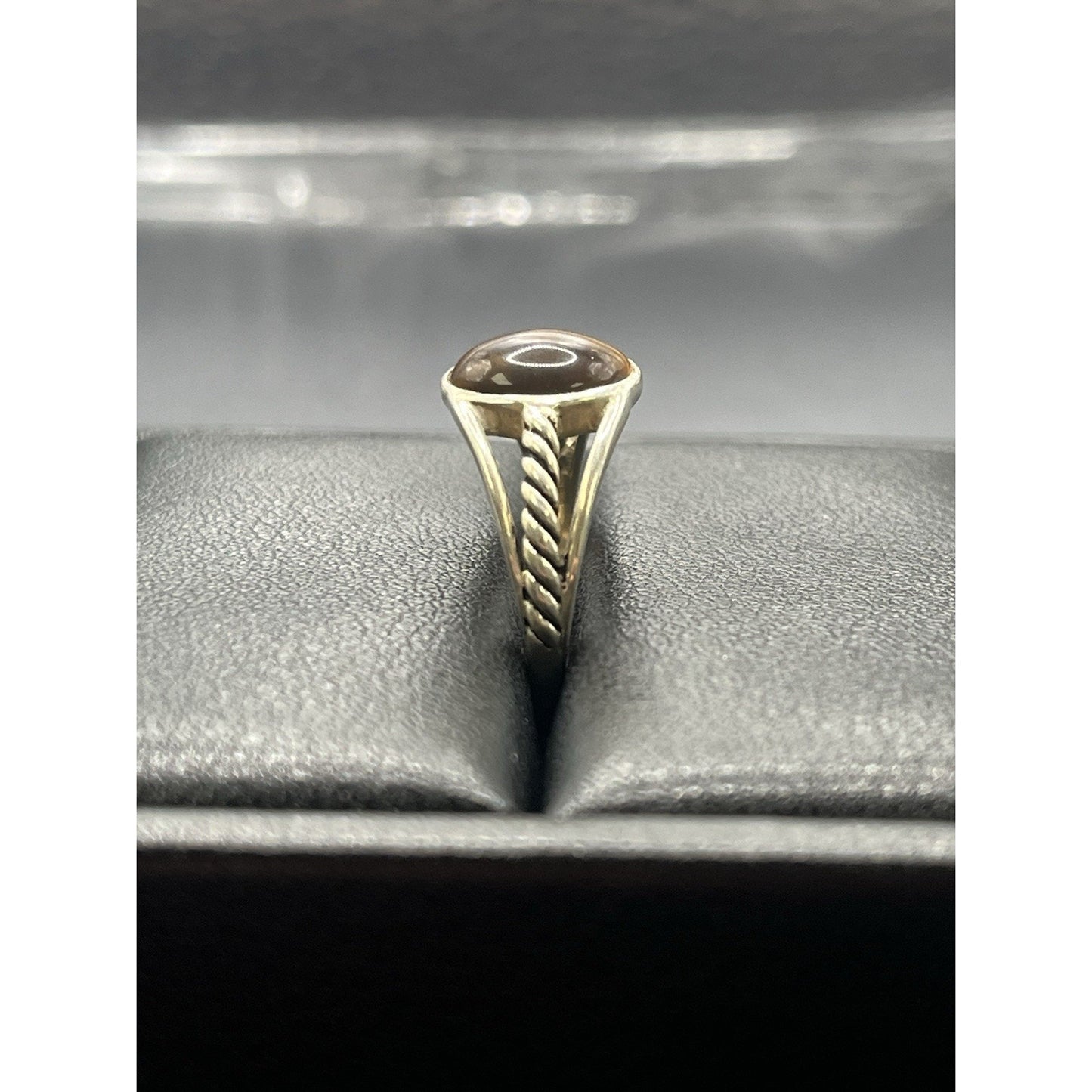 Vintage Sterling Silver Tigers Eye Ring Size 8 W11