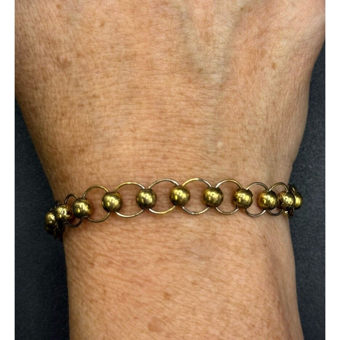 Vintage MCM Gold Sterling Silver Bracelet 6 Grams M10