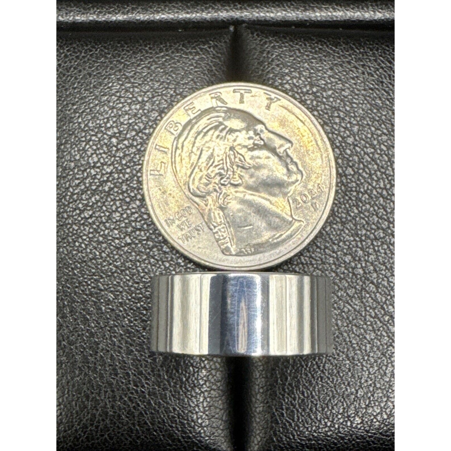 New Condition Sterling Silver Cigar Band Ring 925 Size 6.50