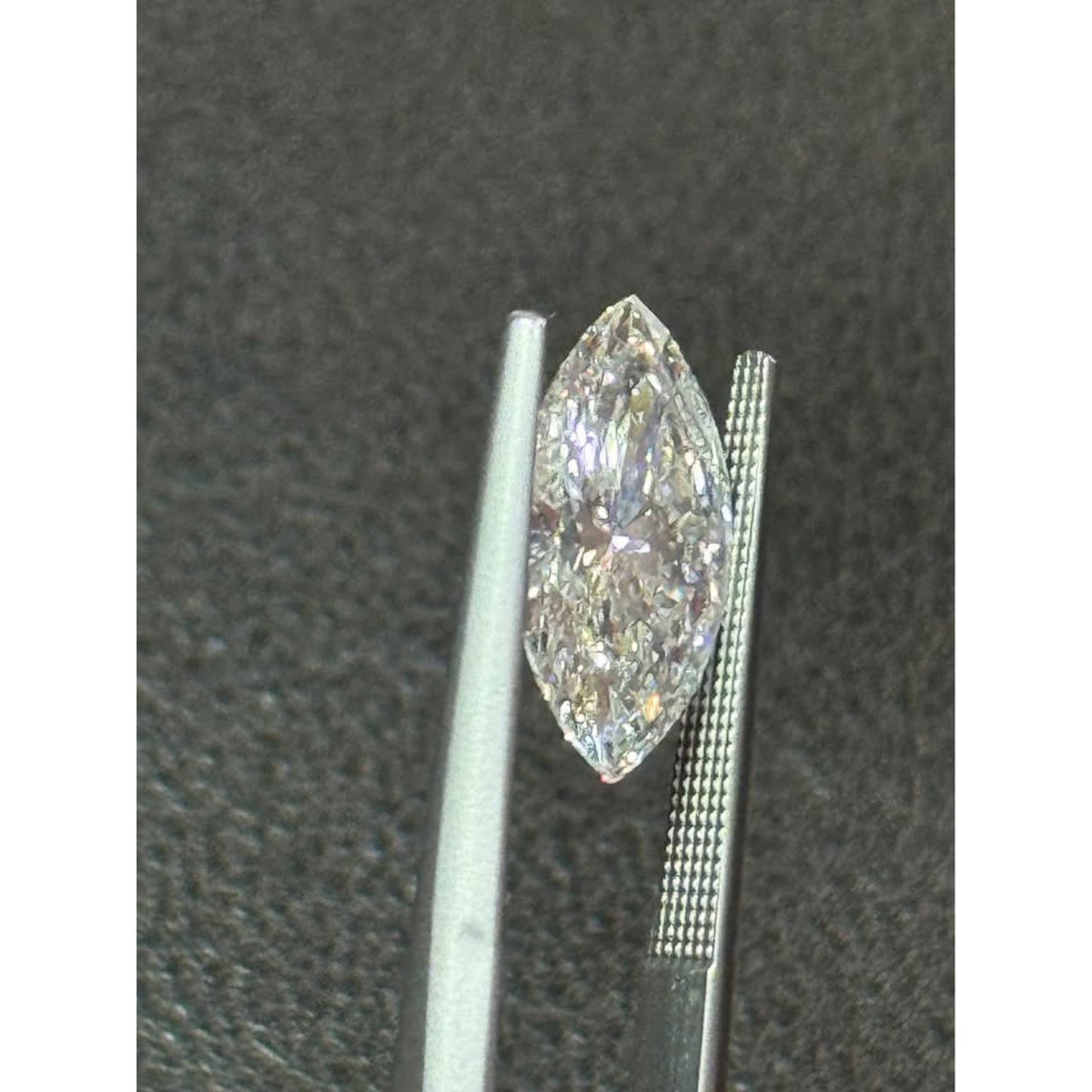 Loose 3.09 Marquise Cut Lab Grown Diamond E Color VS1 Clarity IGI Lab Report