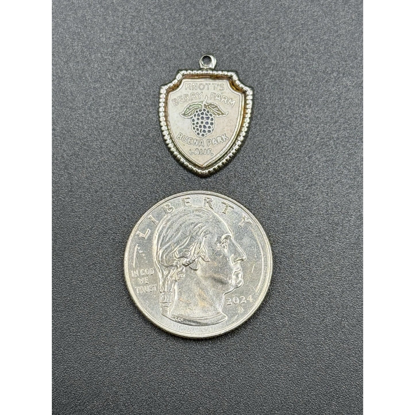 Vintage MCM Sterling Silver Knotts Berry Farm Charm 925 P3