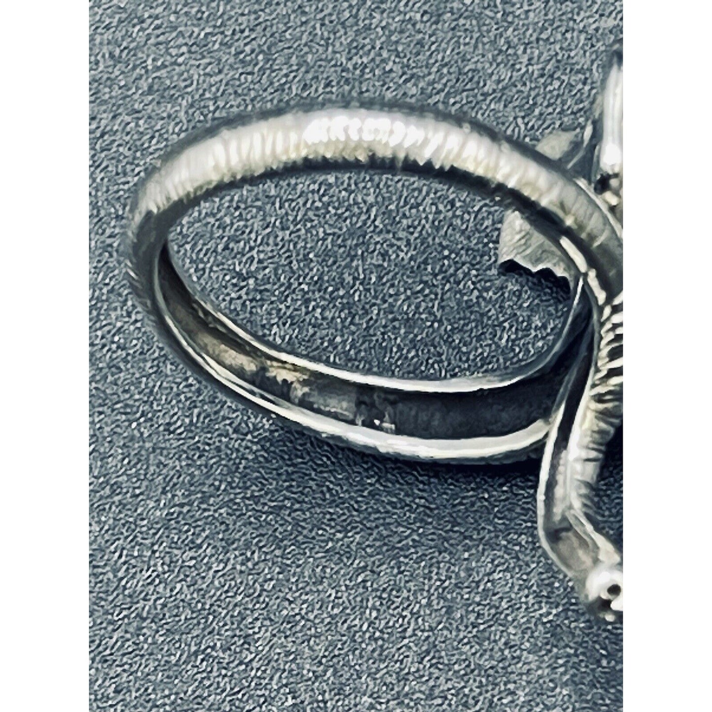 New Condition Sterling Silver Elephant Ring Size 7.00 Slightly Adjustable