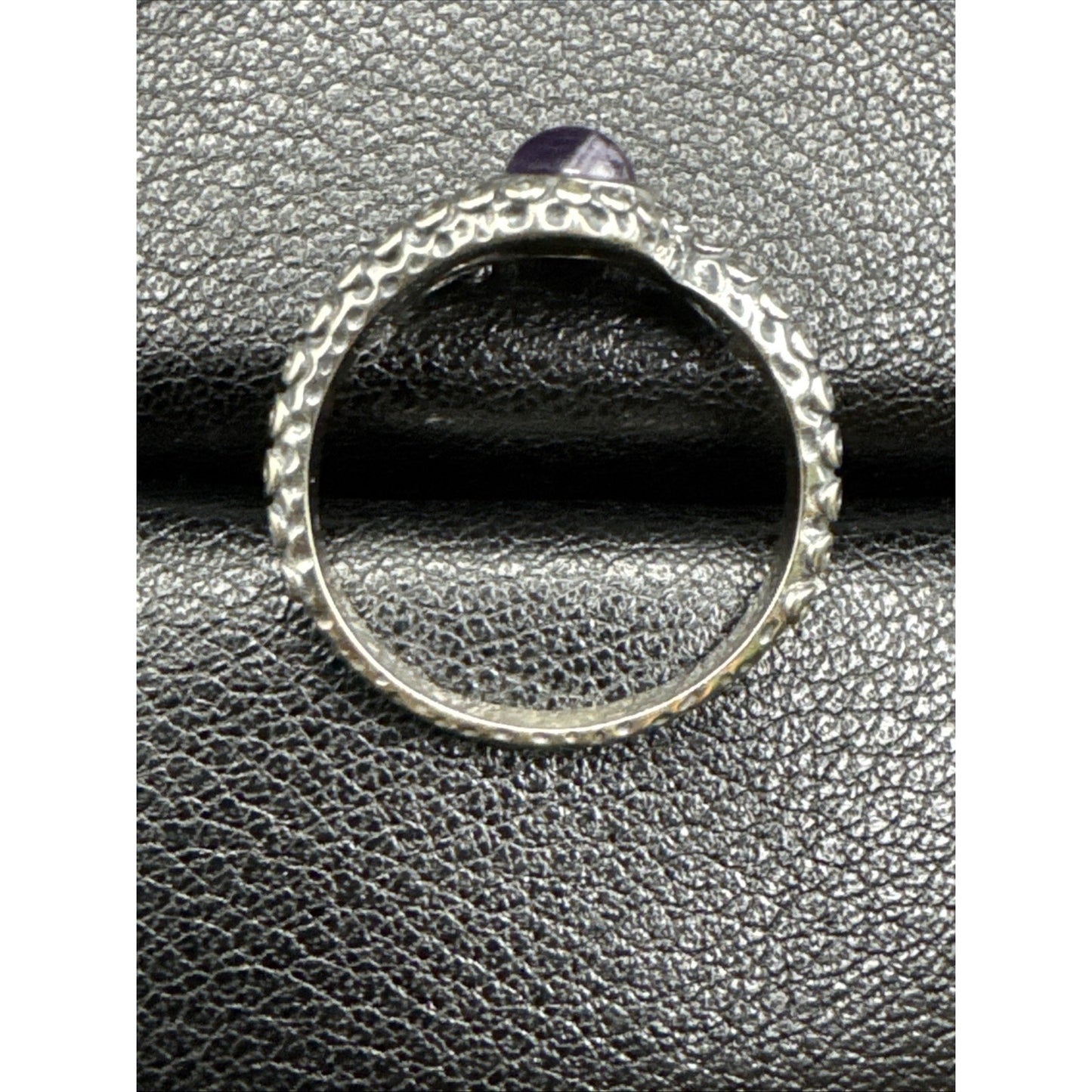 New Condition Sterling Silver Amethyst Octopus Ring 925 Size 7