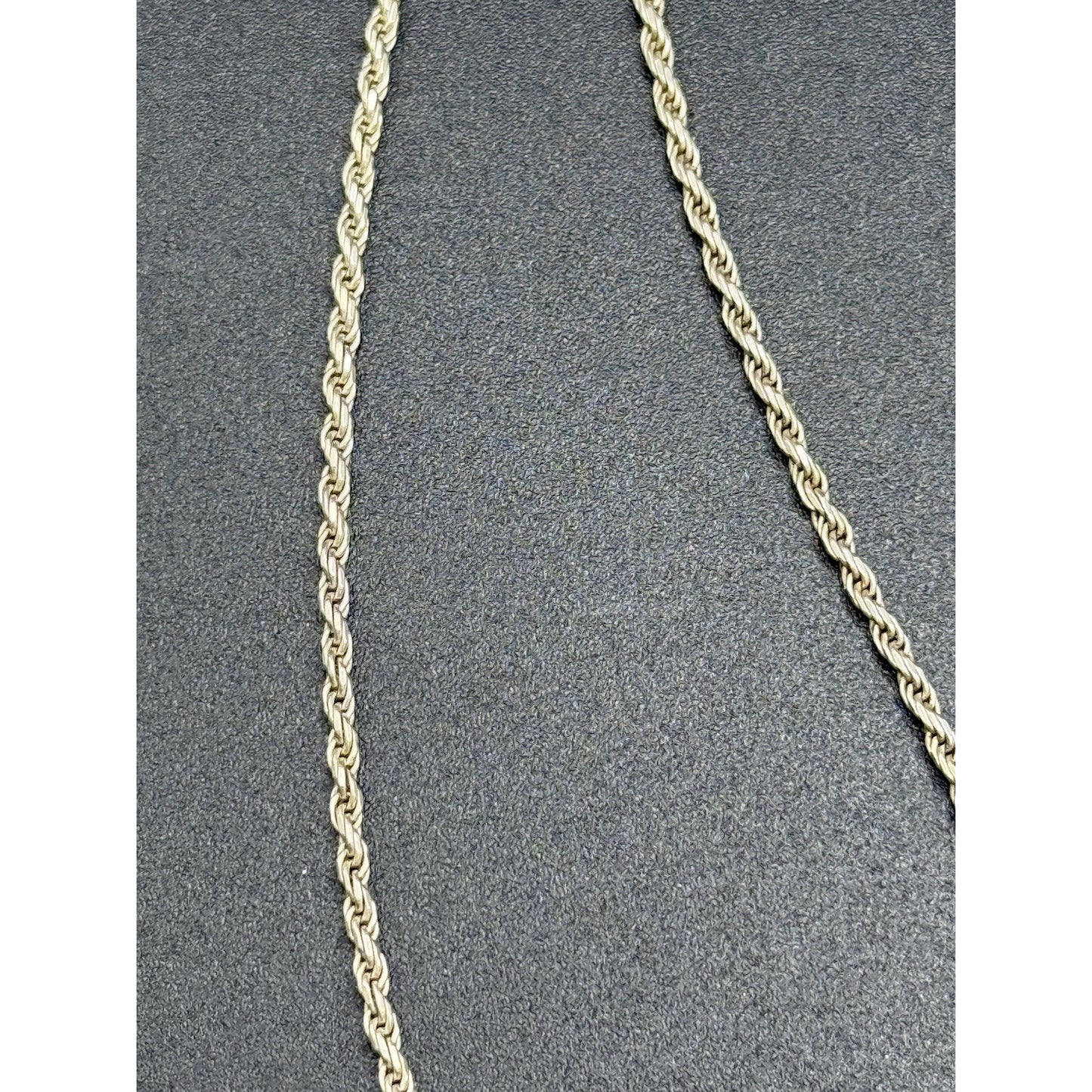 30” Sterling Silver Rope Chain 1.50MM 8 Grams Q7